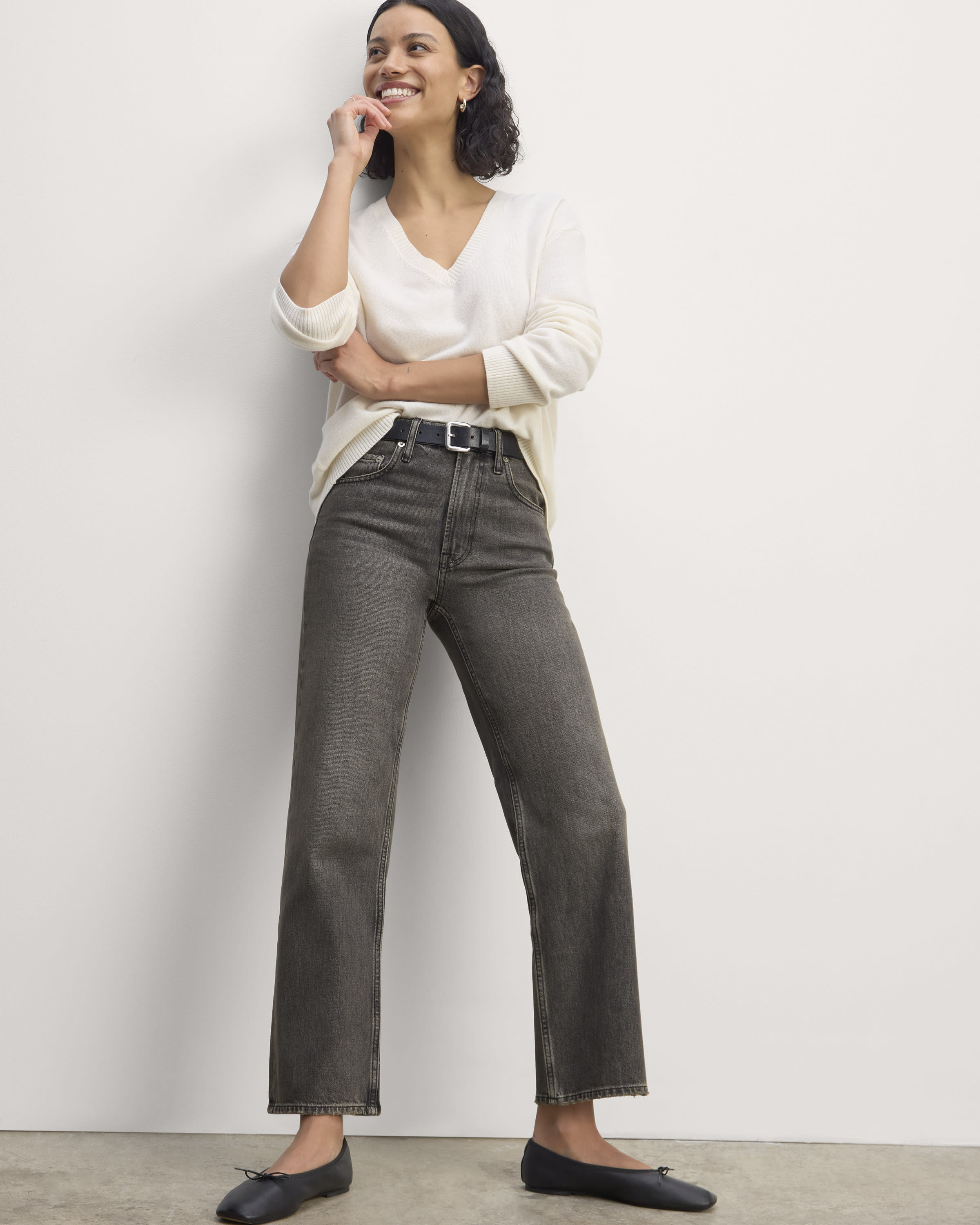 The Cheeky Straight Jean Stormy Ash – Everlane