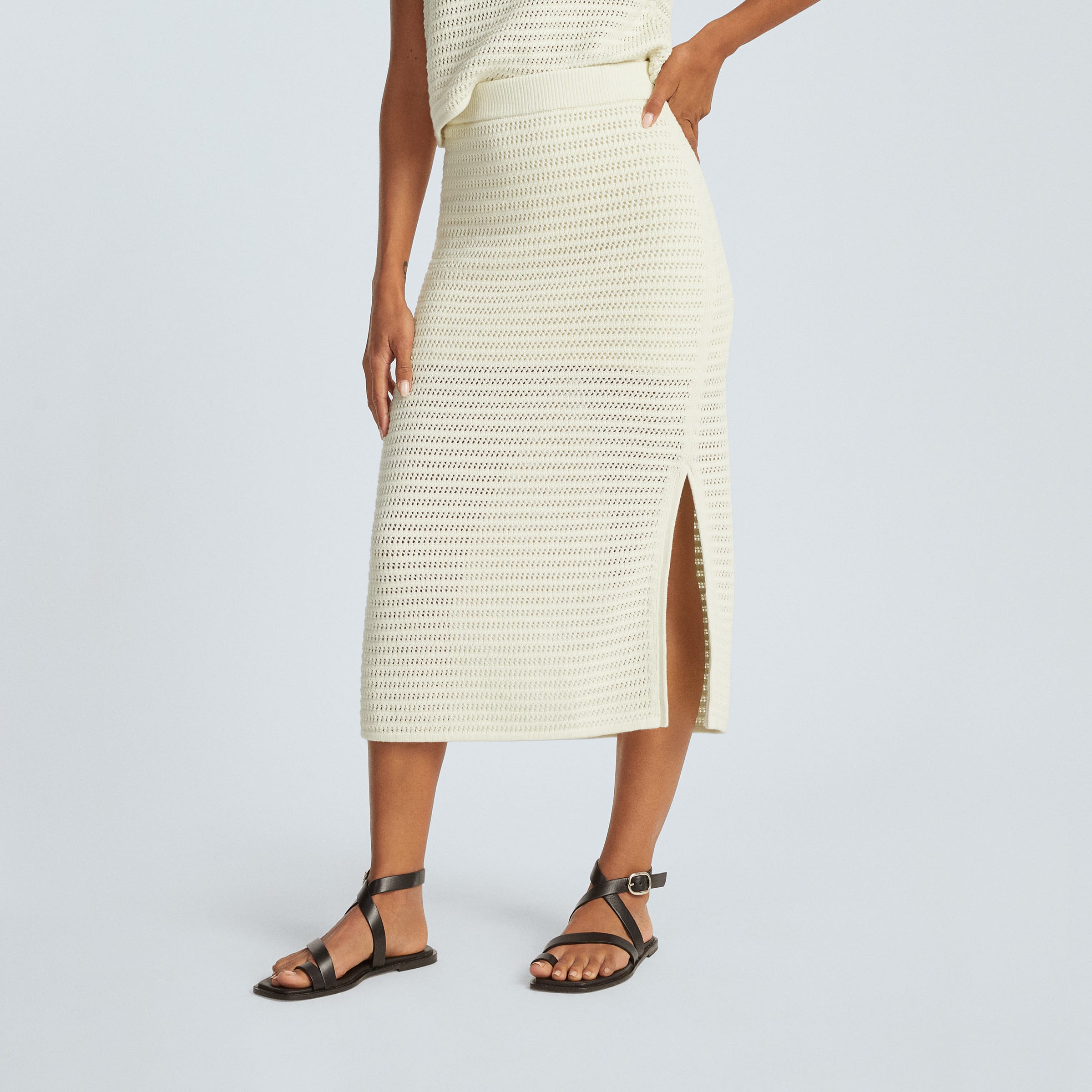 The Crochet Knit Skirt Canvas Everlane