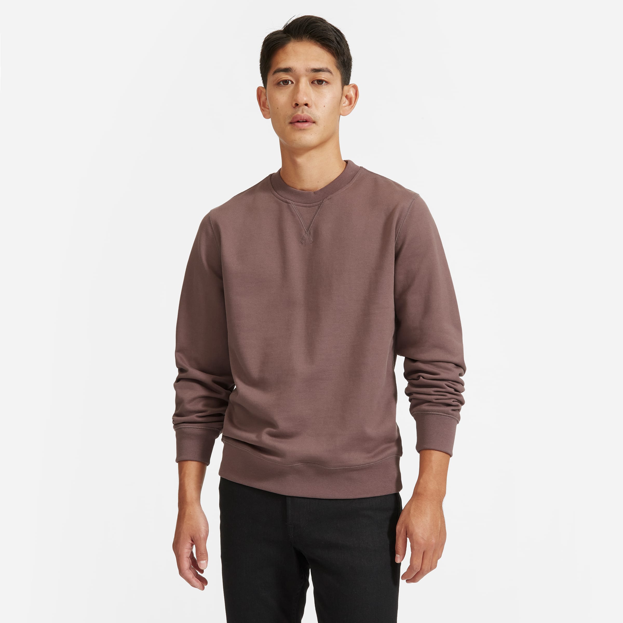 The French Terry Crew | Uniform Grape Thistle – Everlane