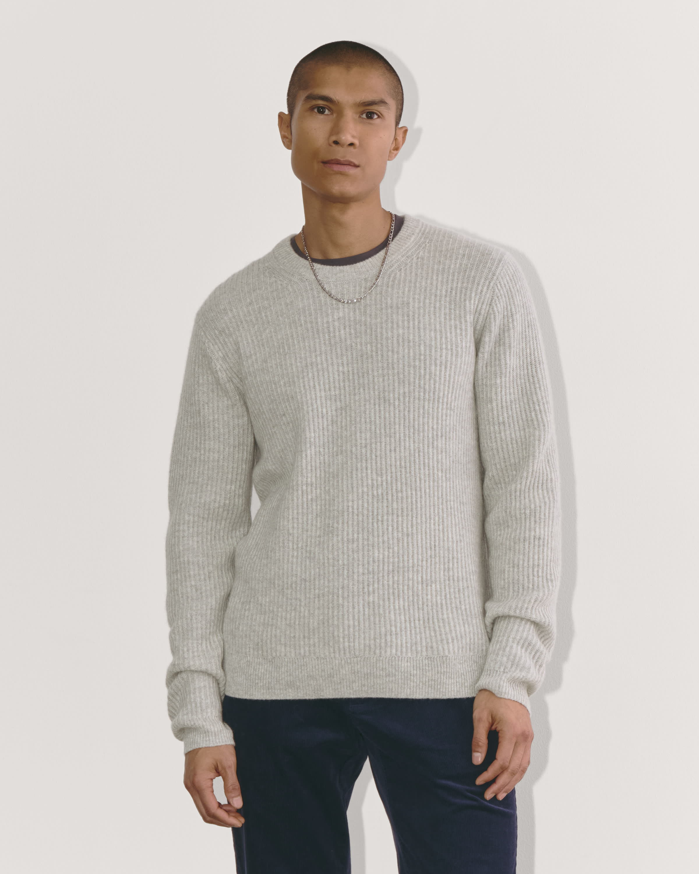 Everlane: Light Gray Cashmere sold Crewneck Sweater