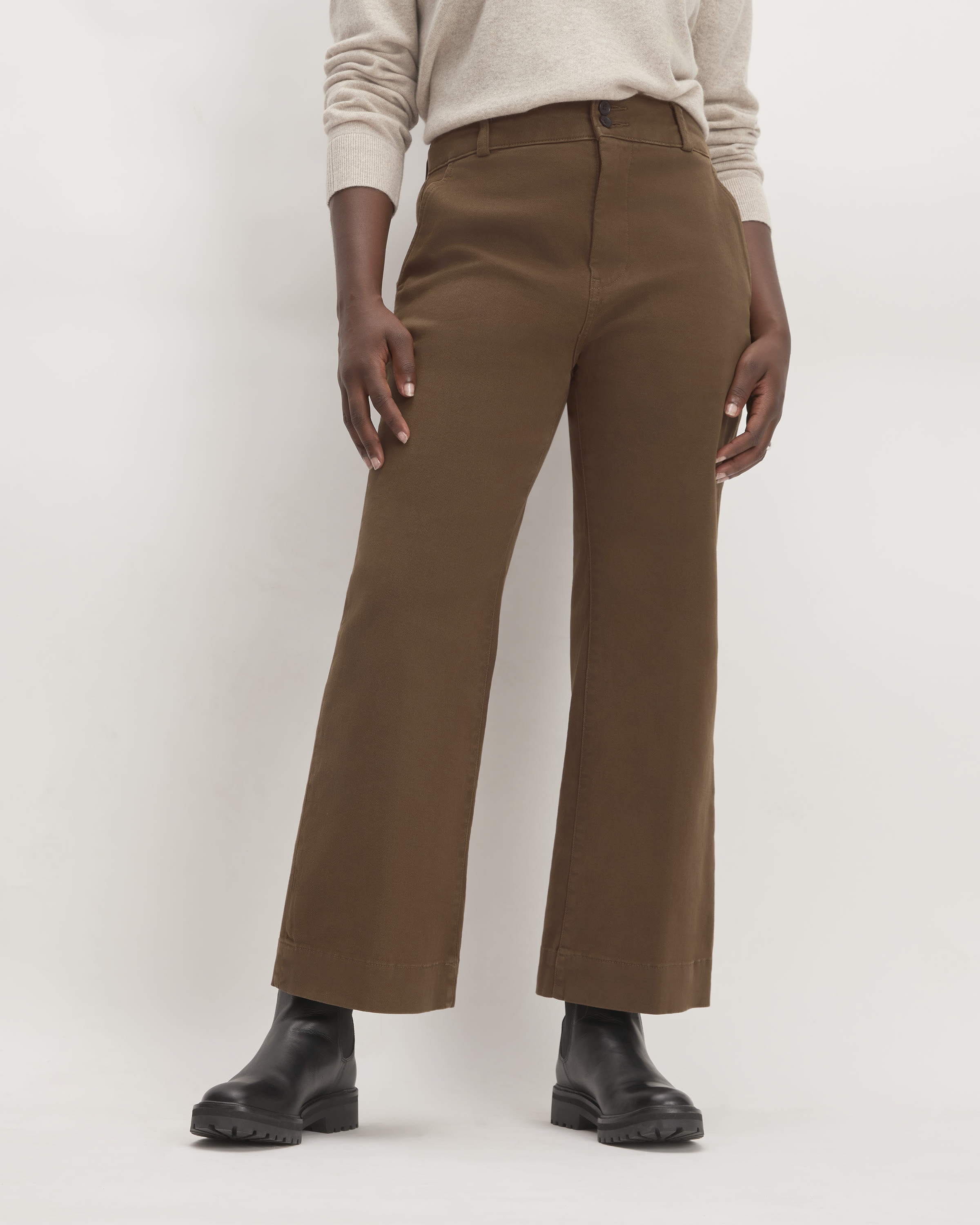 The Organic Kick Flare Pant Cocoa Everlane