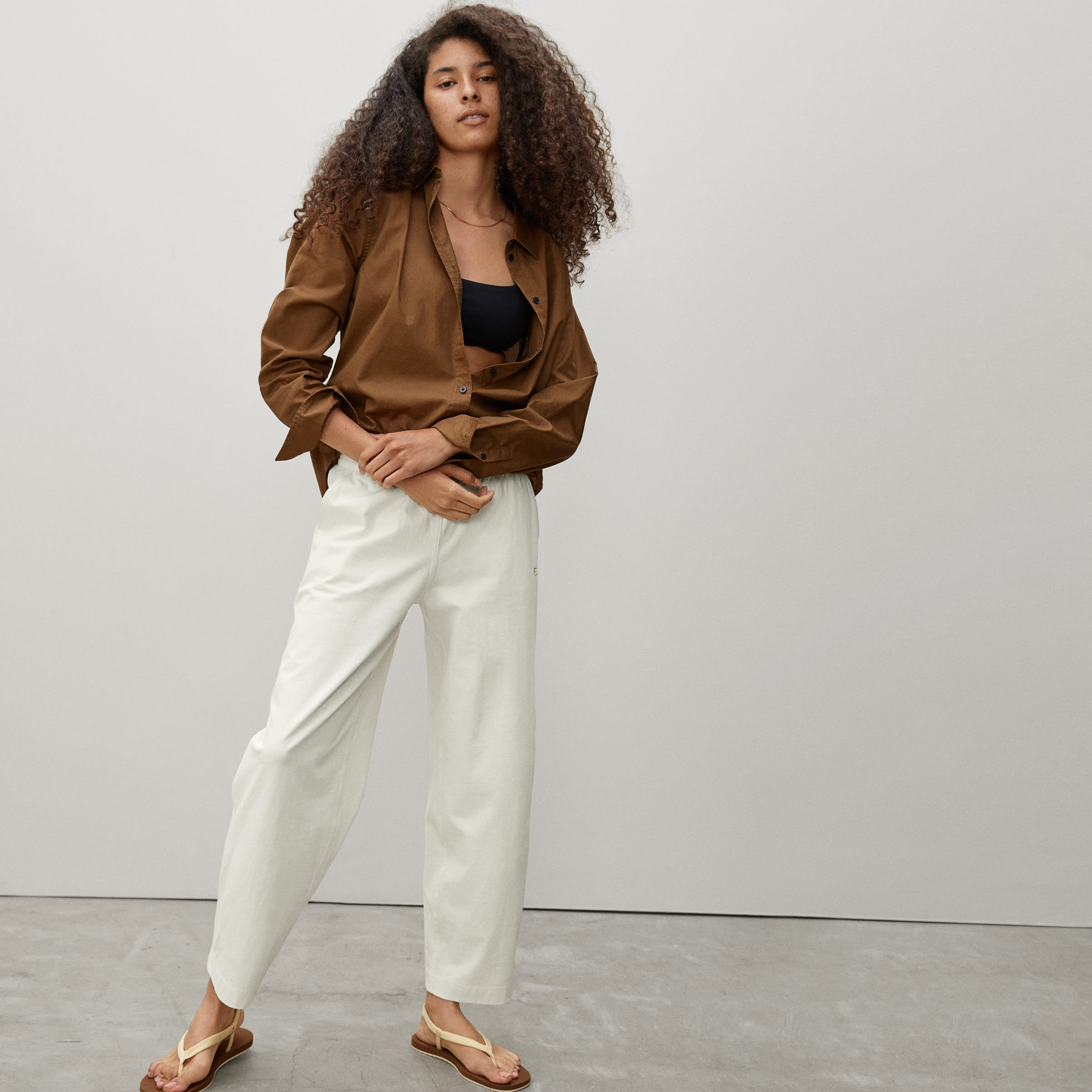 The Retro Jersey Barrel Pant Canvas – Everlane