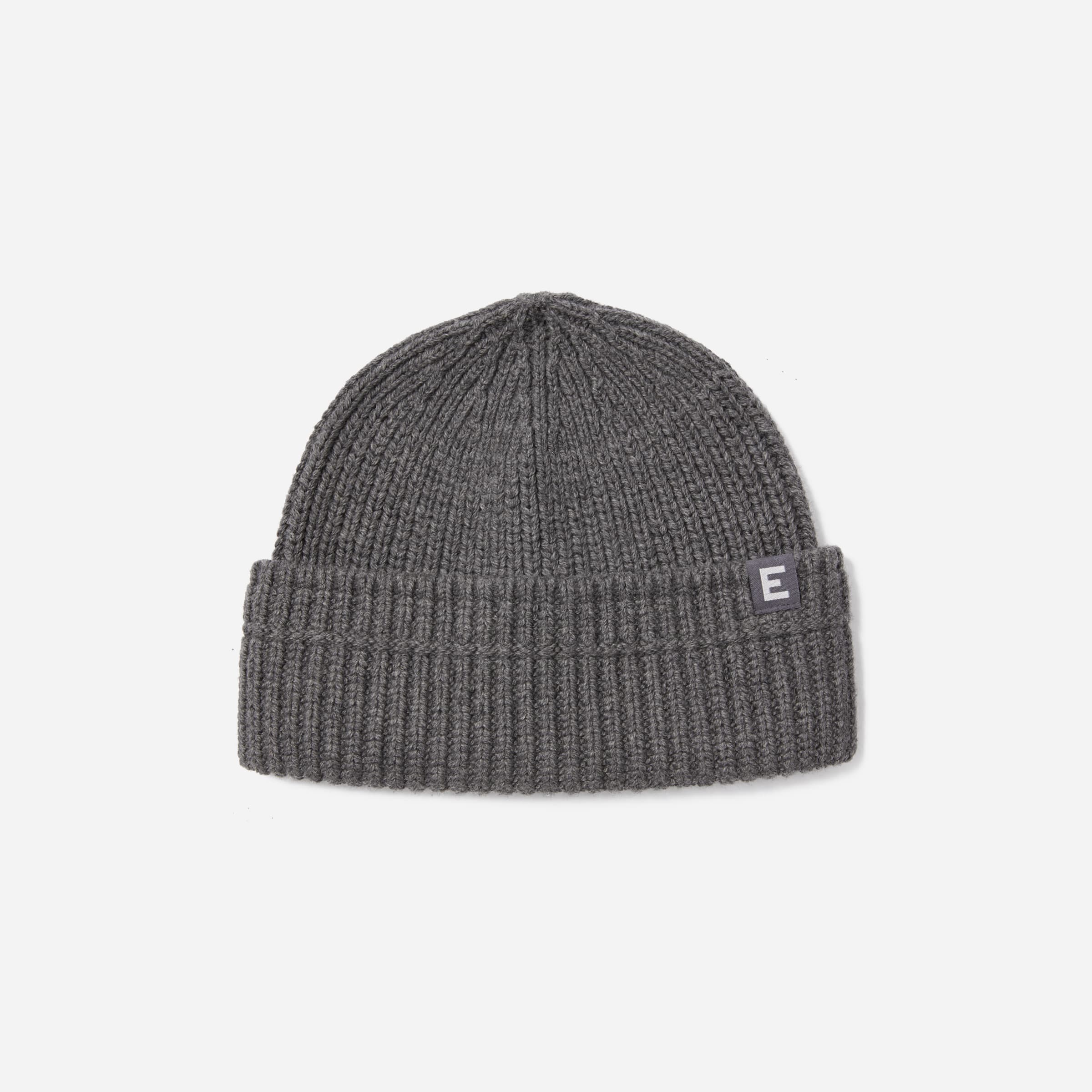 The Organic Cotton Chunky Beanie Heathered Charcoal – Everlane