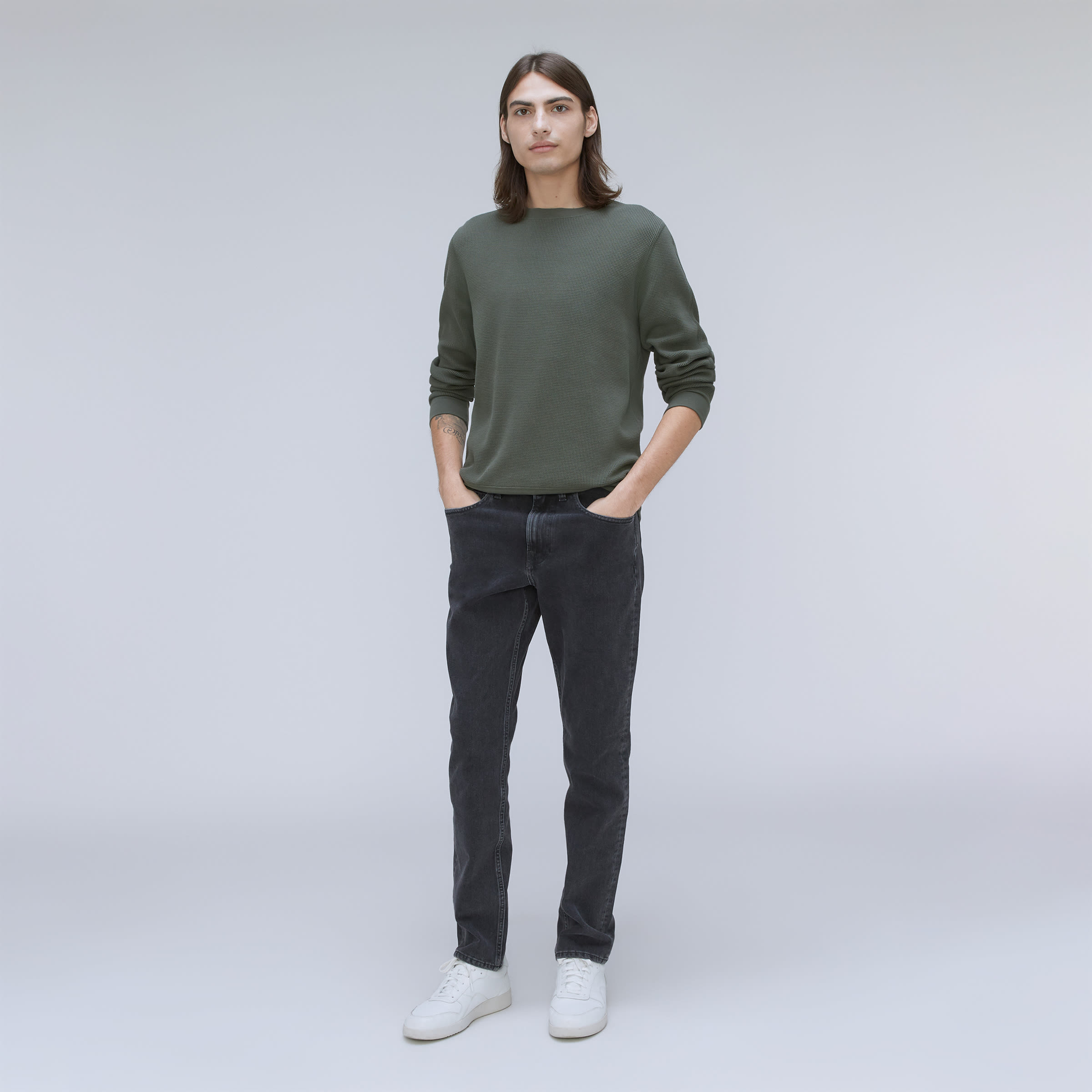 The Waffle Long-Sleeve Crew Tee Kambaba – Everlane