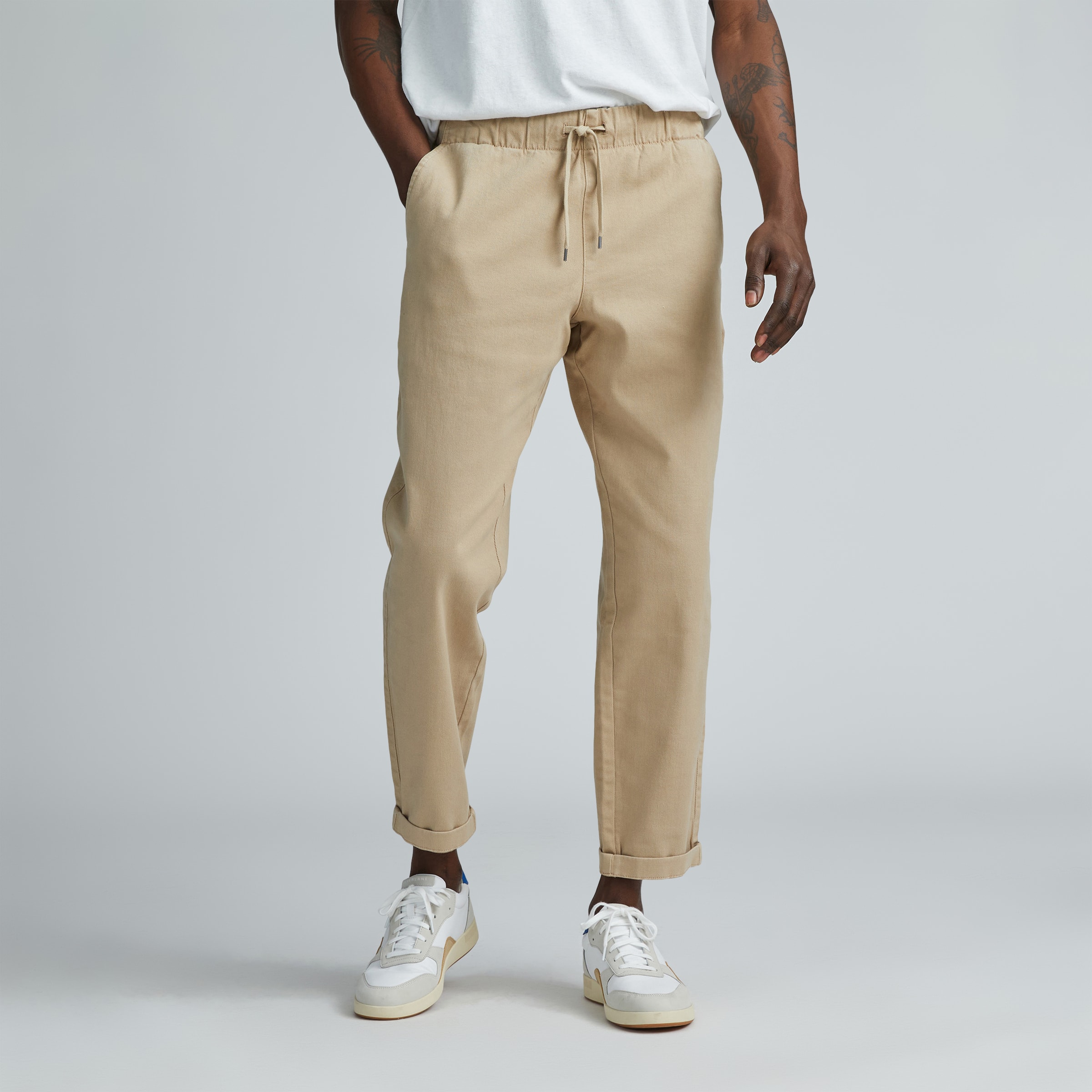 De Bonne Facture Easy Prince Of Wales Checked Washed Linen Drawstring  Trousers, $173 | MR PORTER | Lookastic