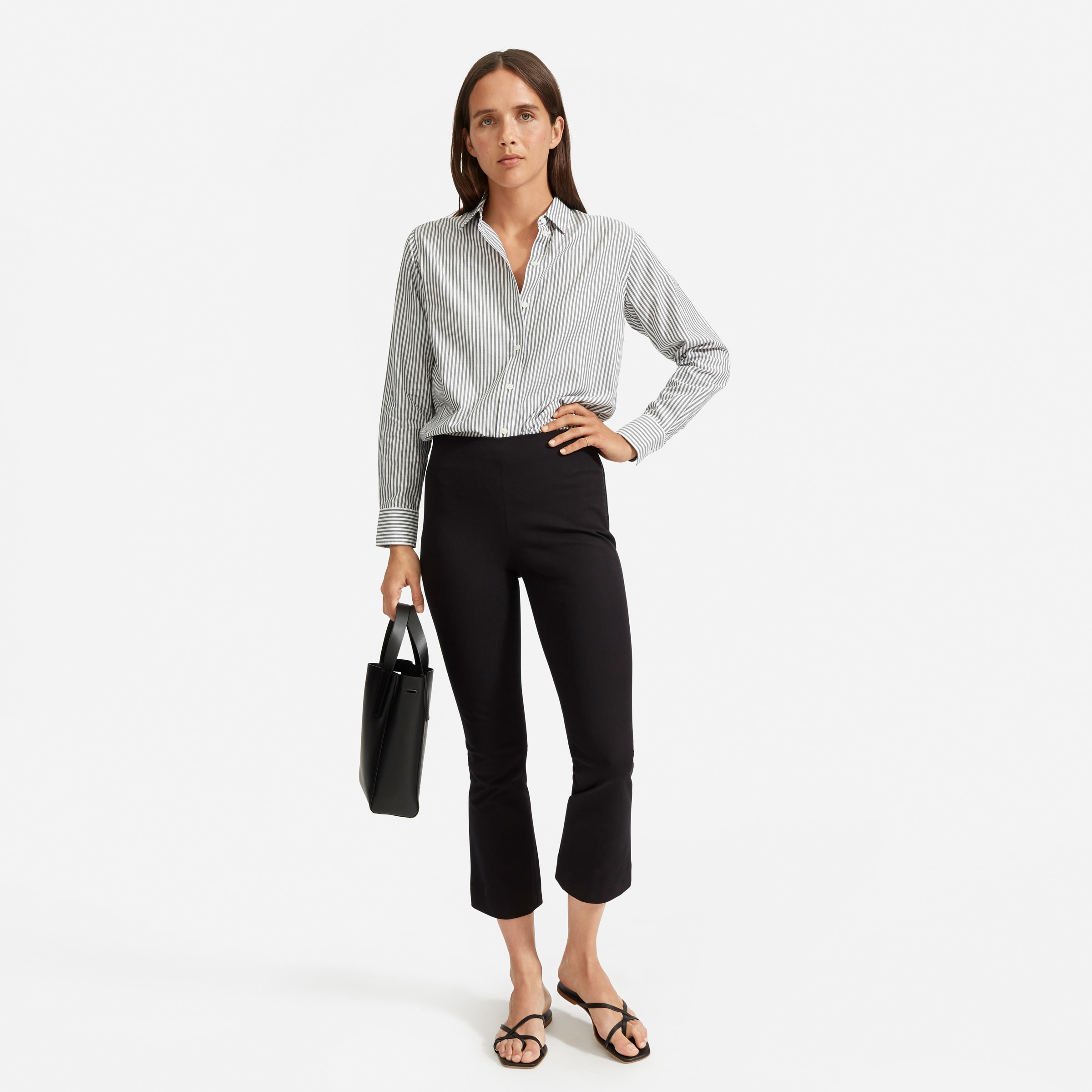 everlane silky cotton relaxed shirt