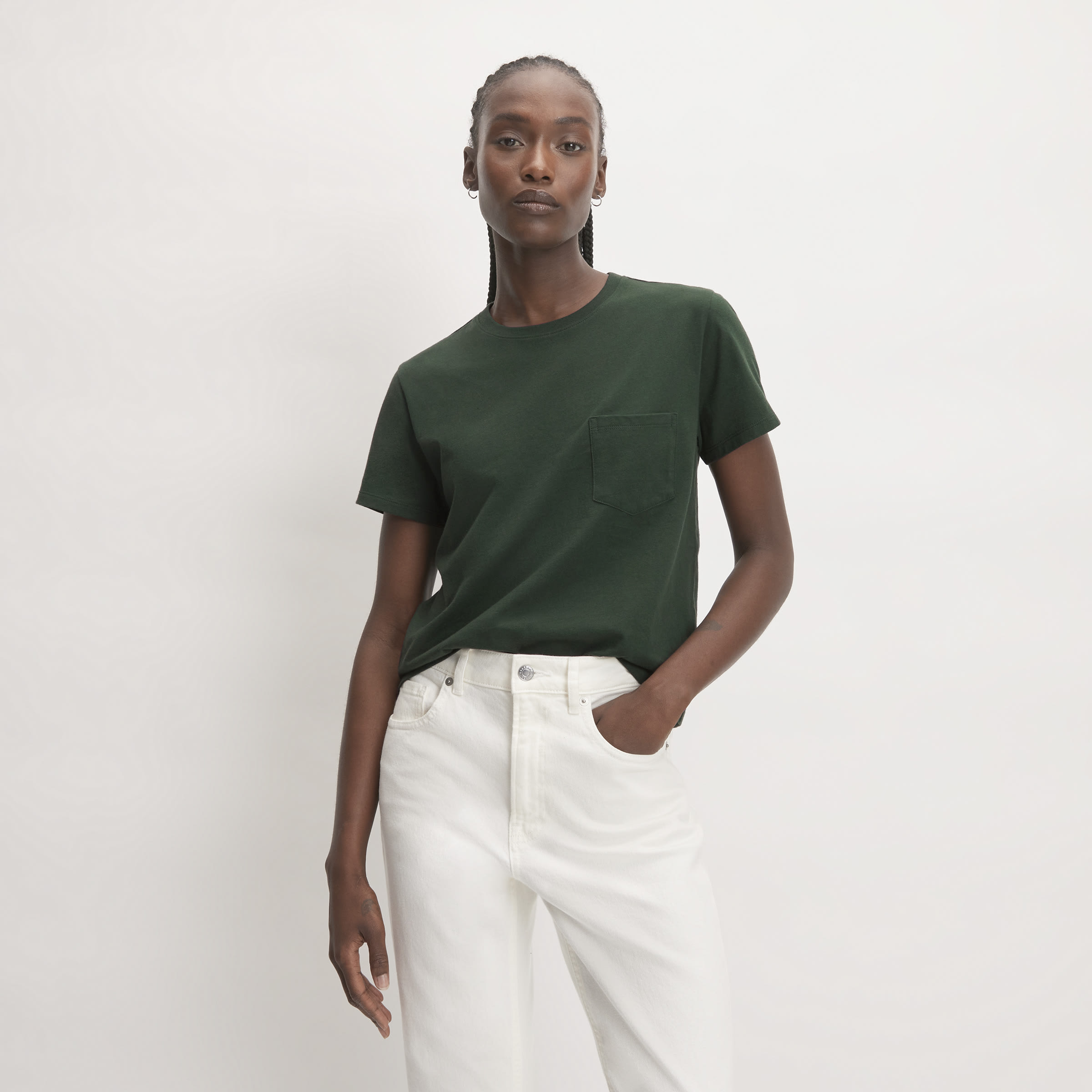 The Organic Cotton Box-Cut Tee Scarab – Everlane