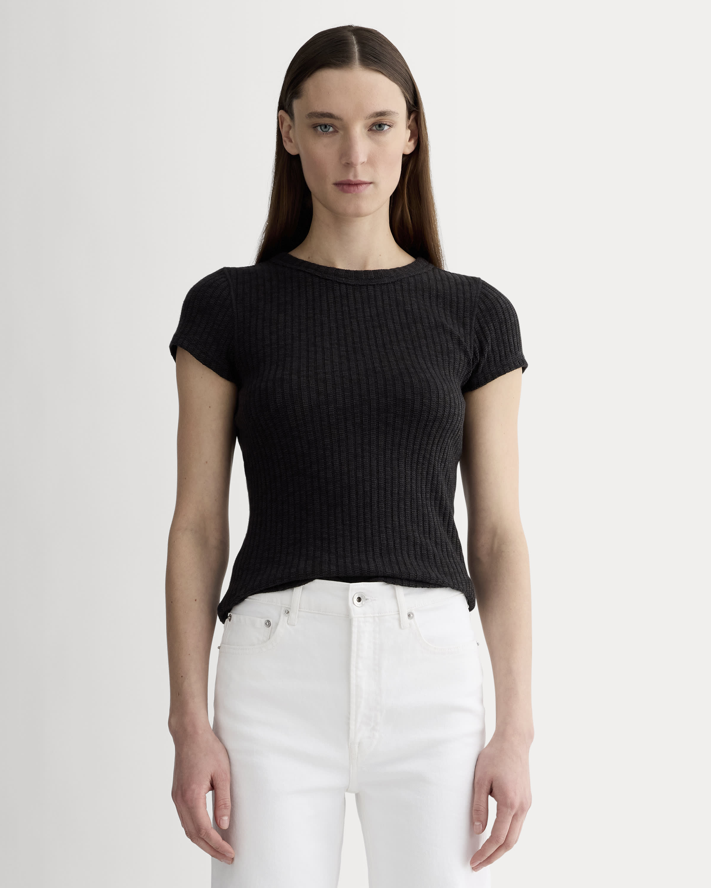 通販 Cozy The Rib Everlane – Black Tee トップス