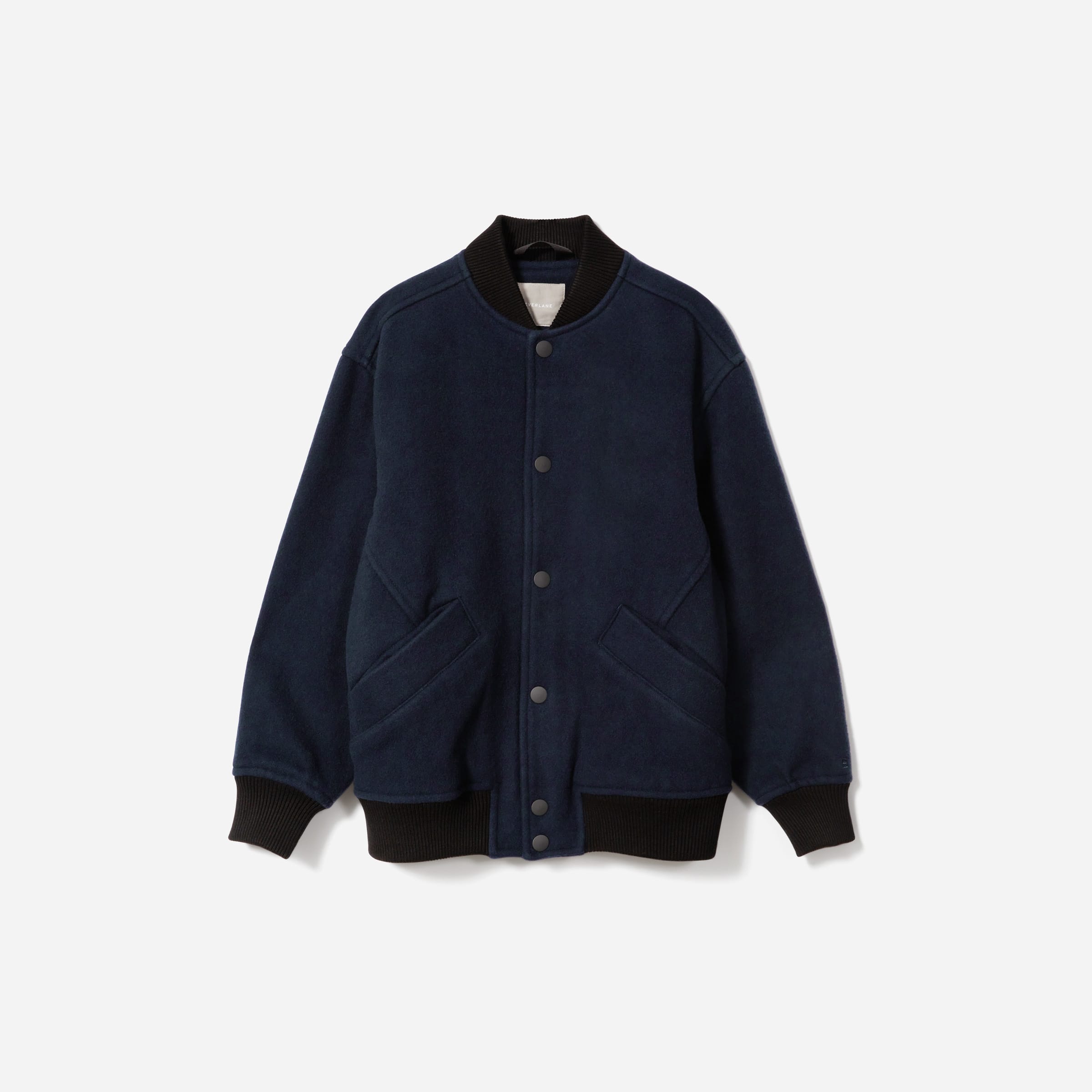 Urban Bliss Navy Varsity Bomber Jacket