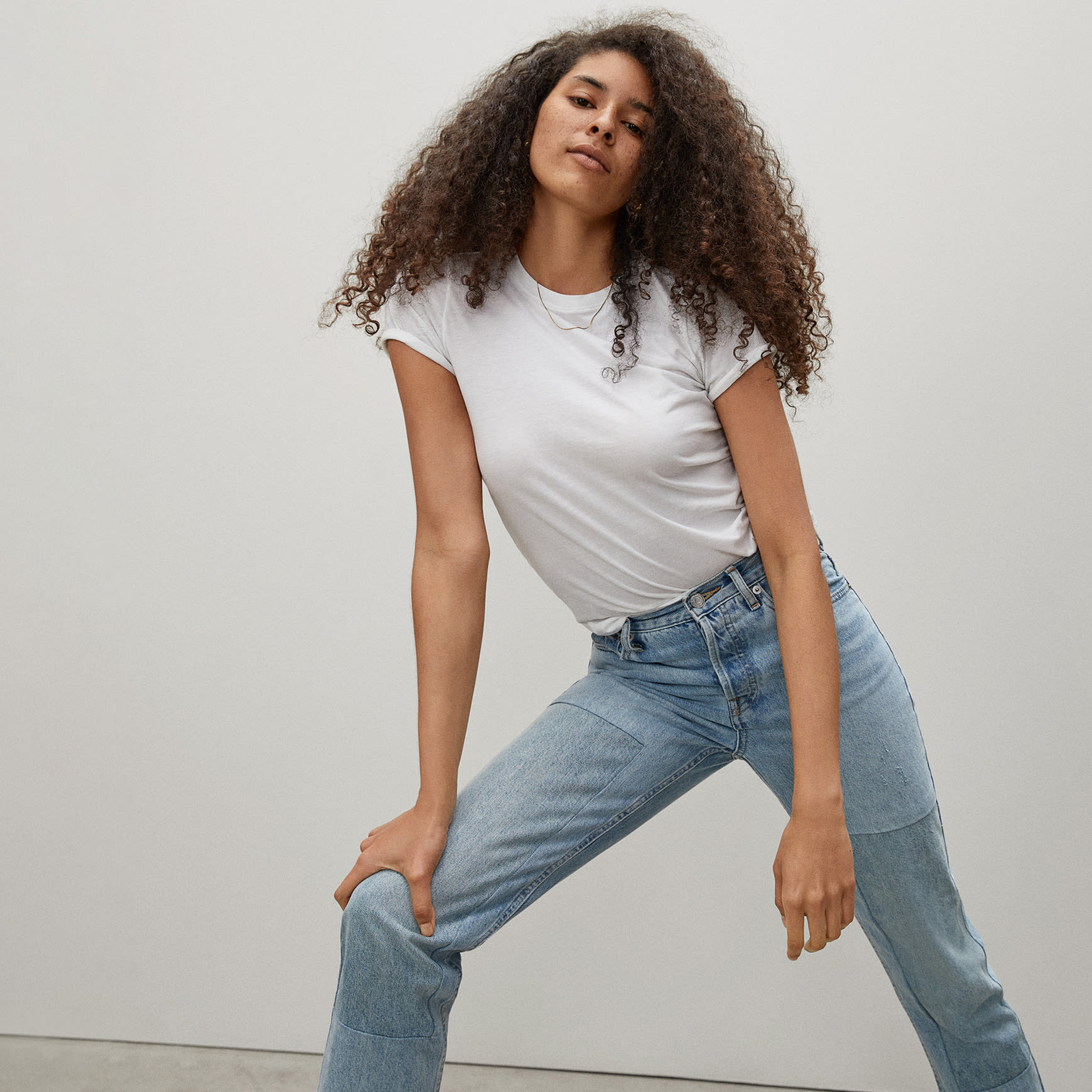 The ’90s Cheeky® Jean Patched Blue – Everlane