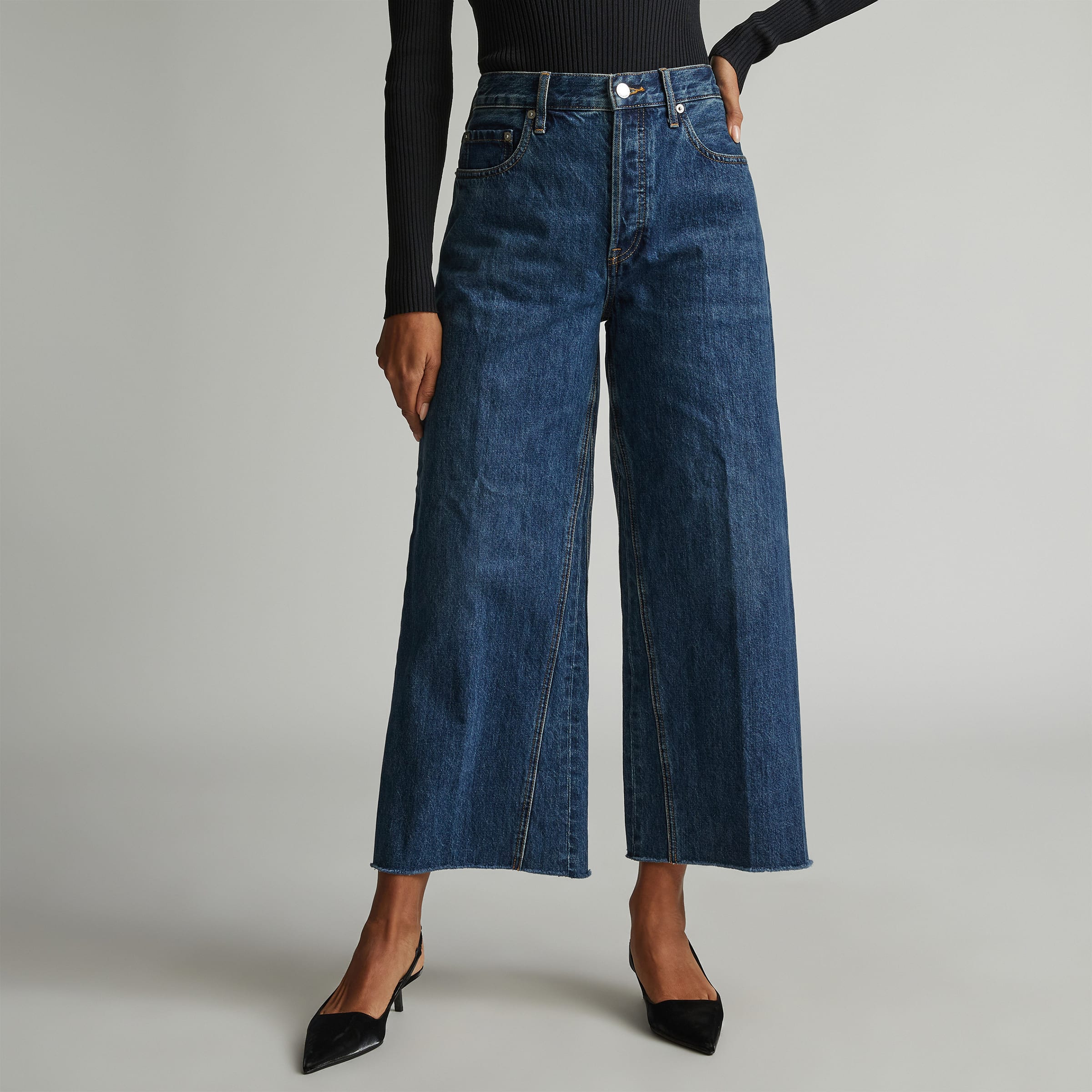 The Way-Wide Crop Jean Iznik Ink – Everlane