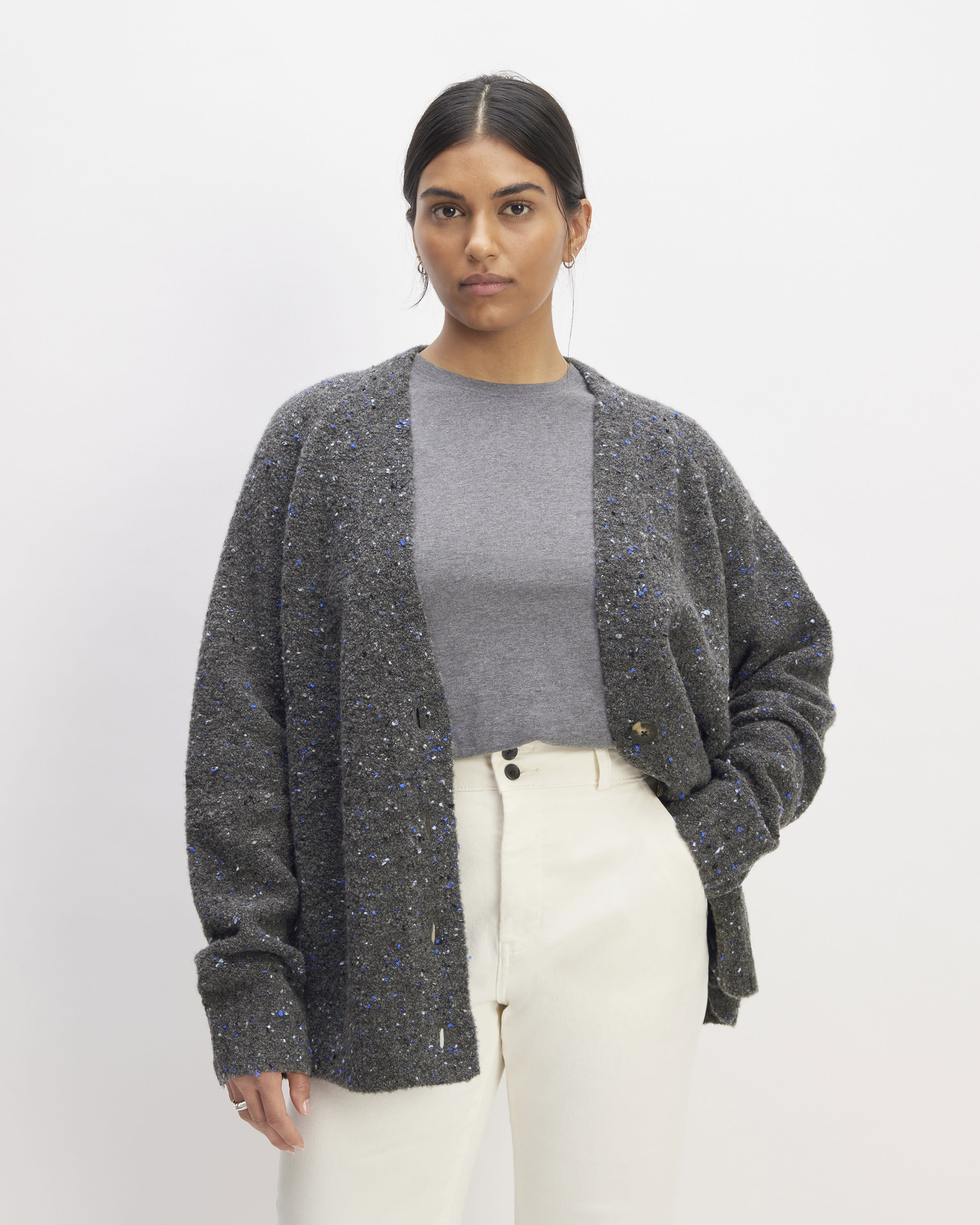 IN STOCK Carly Confetti Dot Cardigan - Lavender FINAL SALE