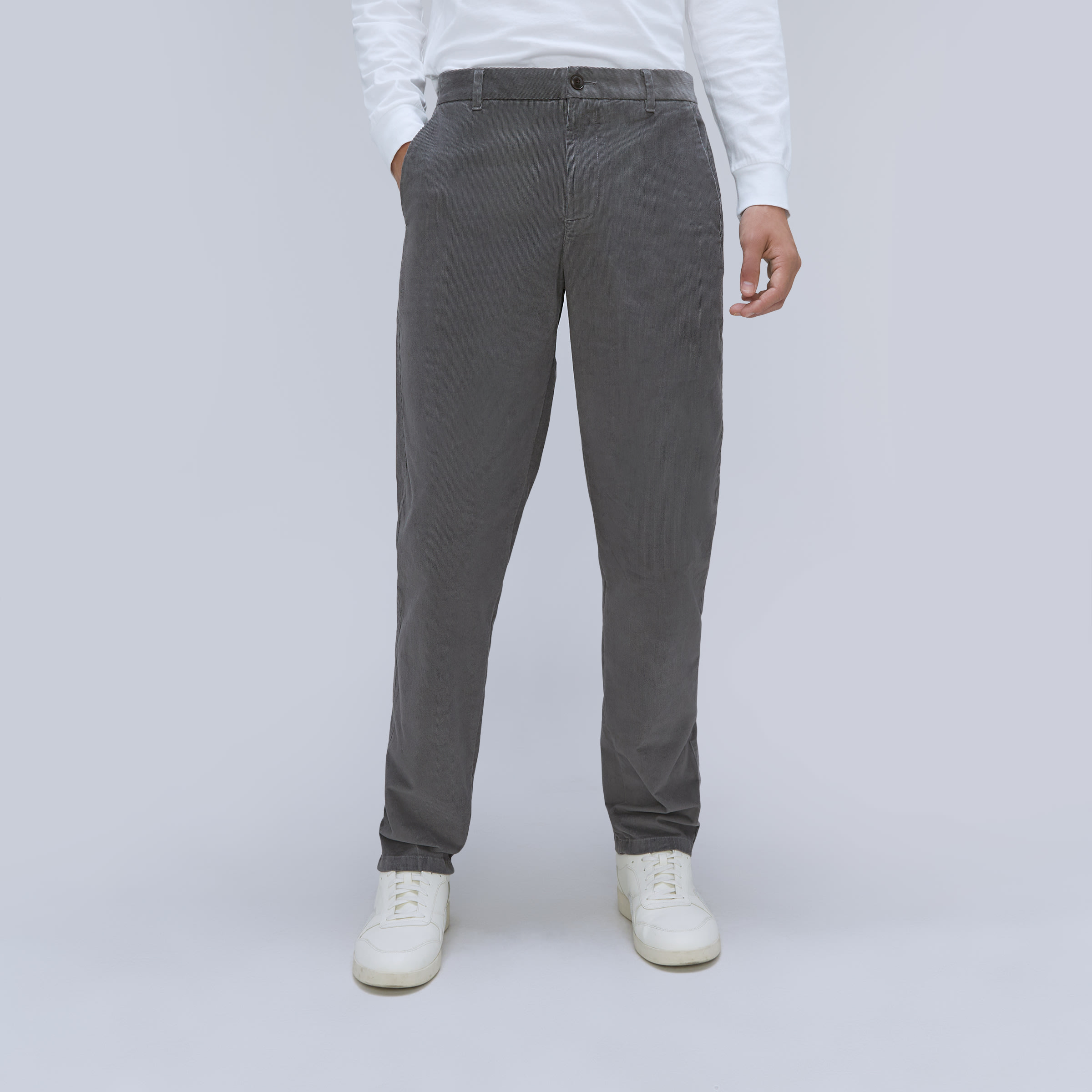 Pen Slim 16W Corduroy Pant Charcoal main image 0