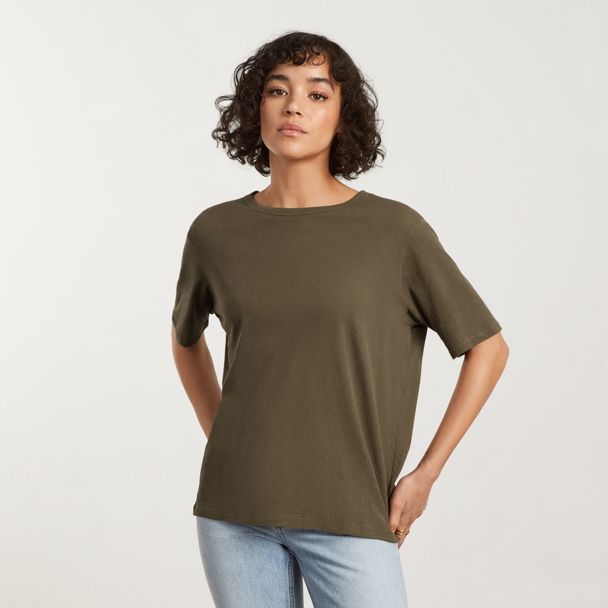 The Air Oversized Crew Tee Beech – Everlane