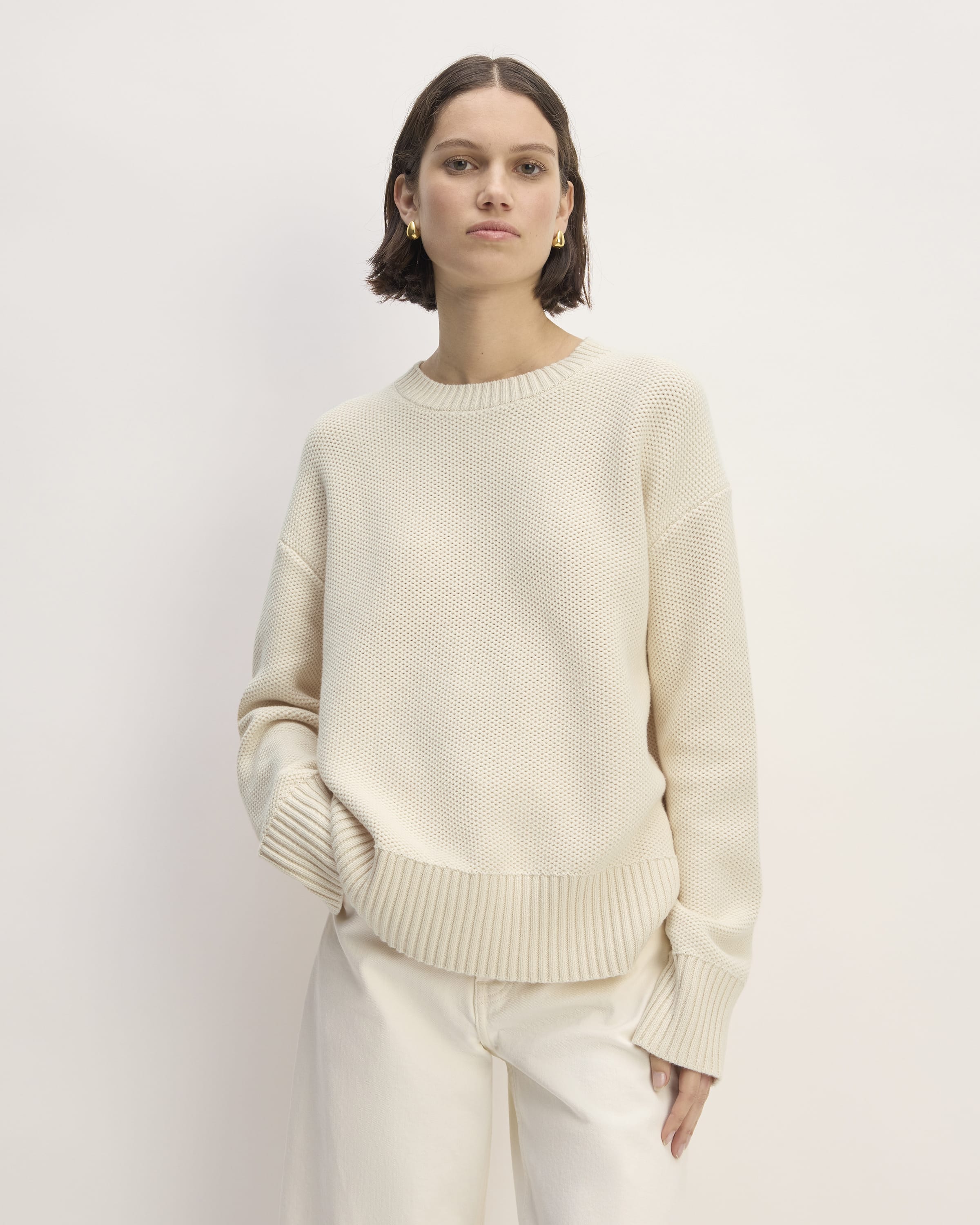 The Cotton Honeycomb Square Crew Canvas – Everlane