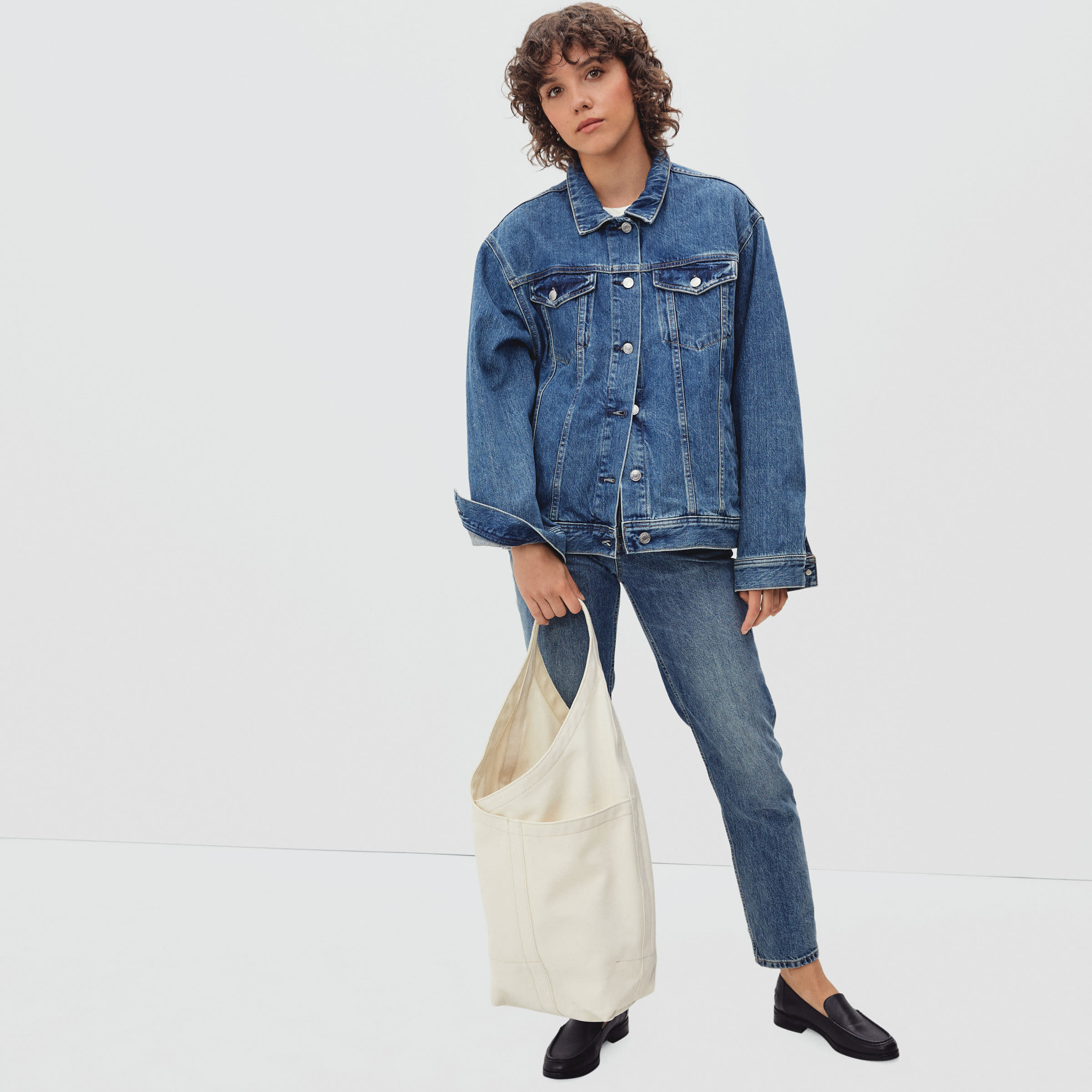The Canvas Teardrop Tote Natural – Everlane