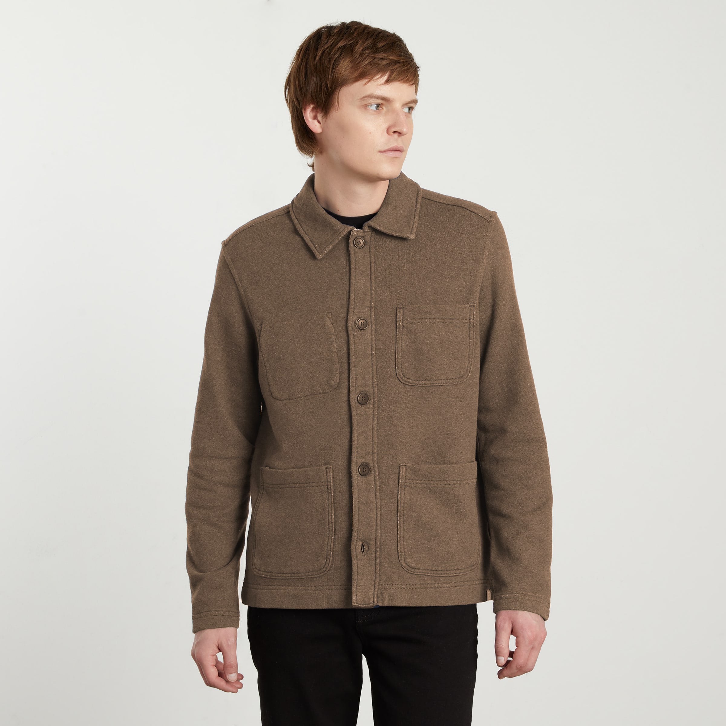 The French Terry Chore Jacket Carob – Everlane