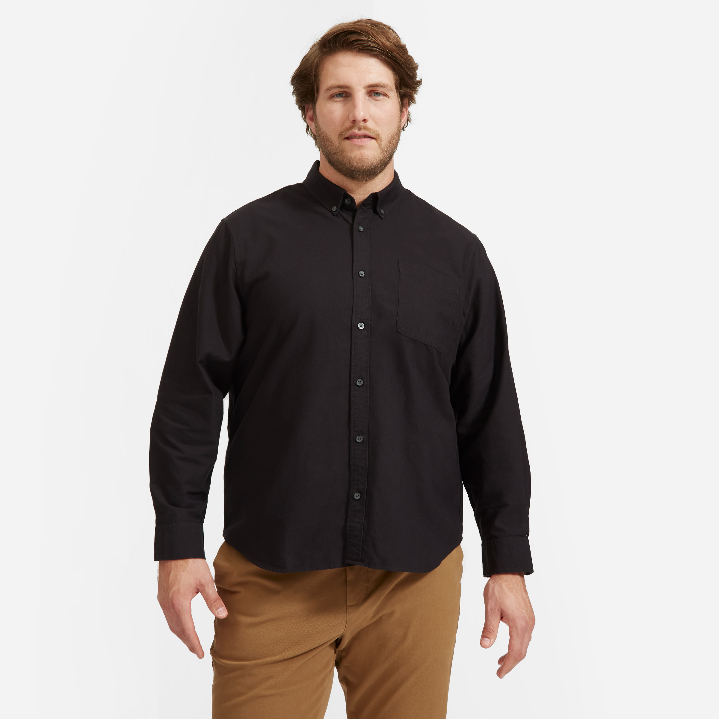 The Standard Fit Japanese Oxford Shirt | Uniform Black – Everlane