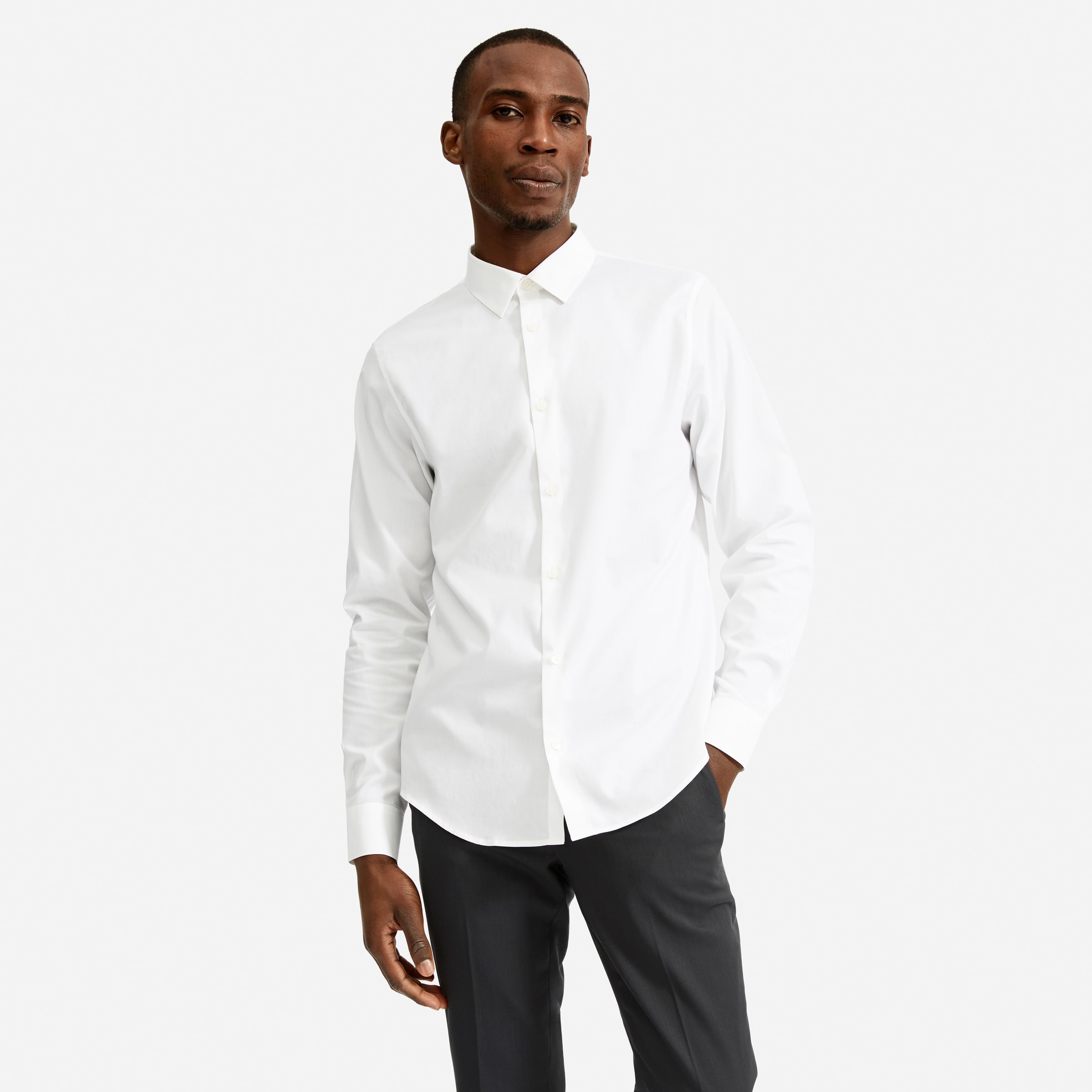 The Slim Fit Performance Shirt White – Everlane