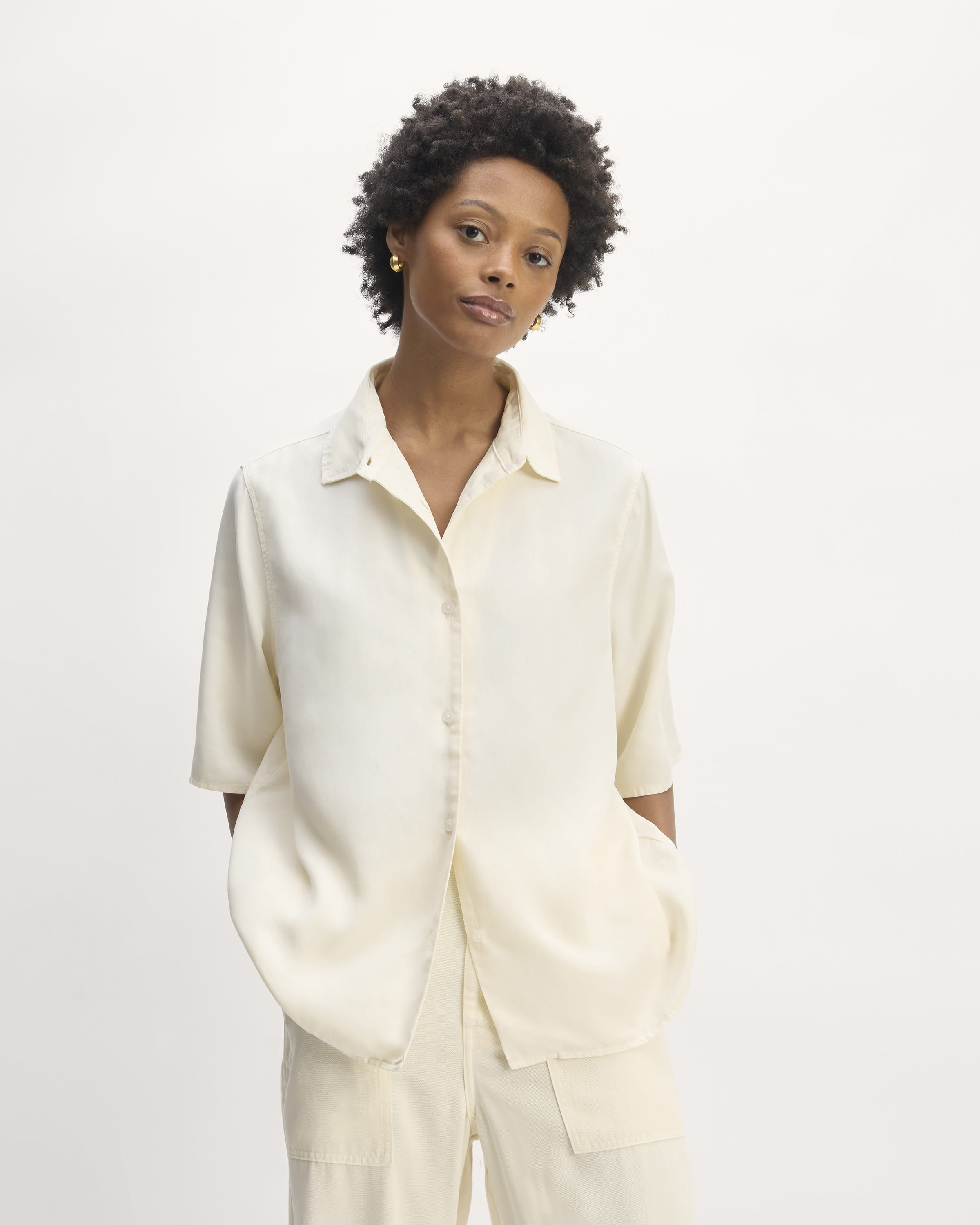 The Short-Sleeve Shirt in Butterlite Bone – Everlane