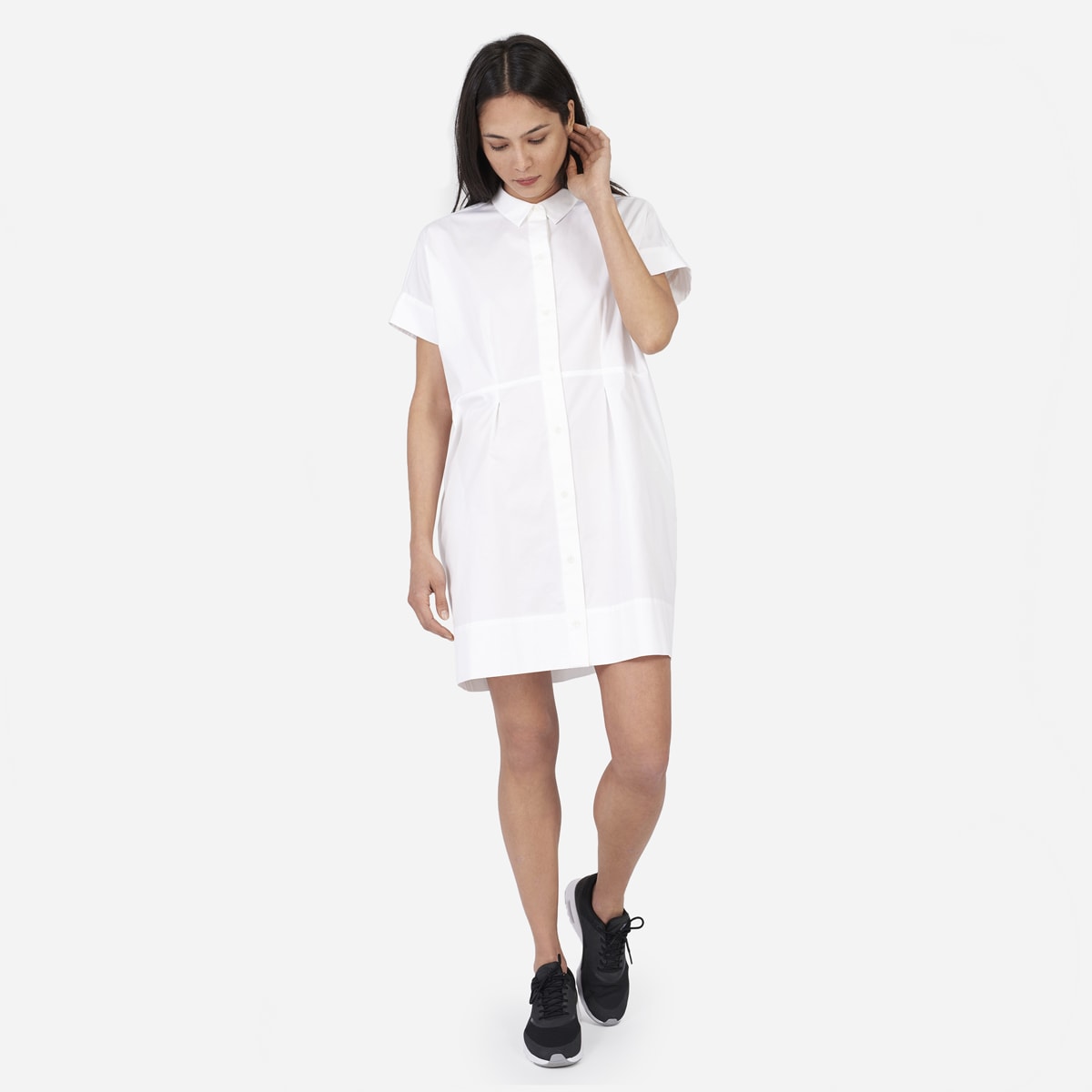 everlane poplin dress