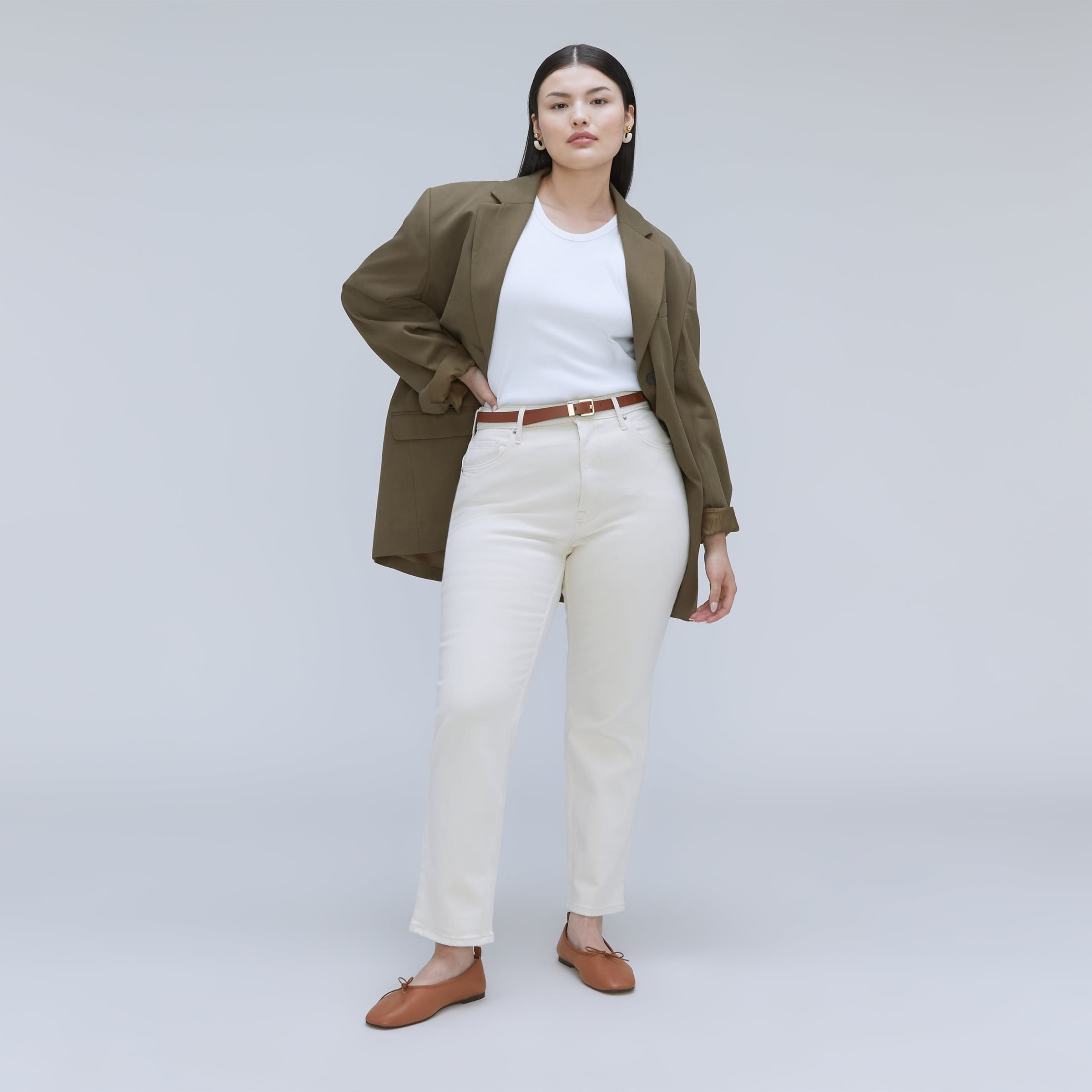 The Original Curvy Cheeky® Jean Ecru – Everlane