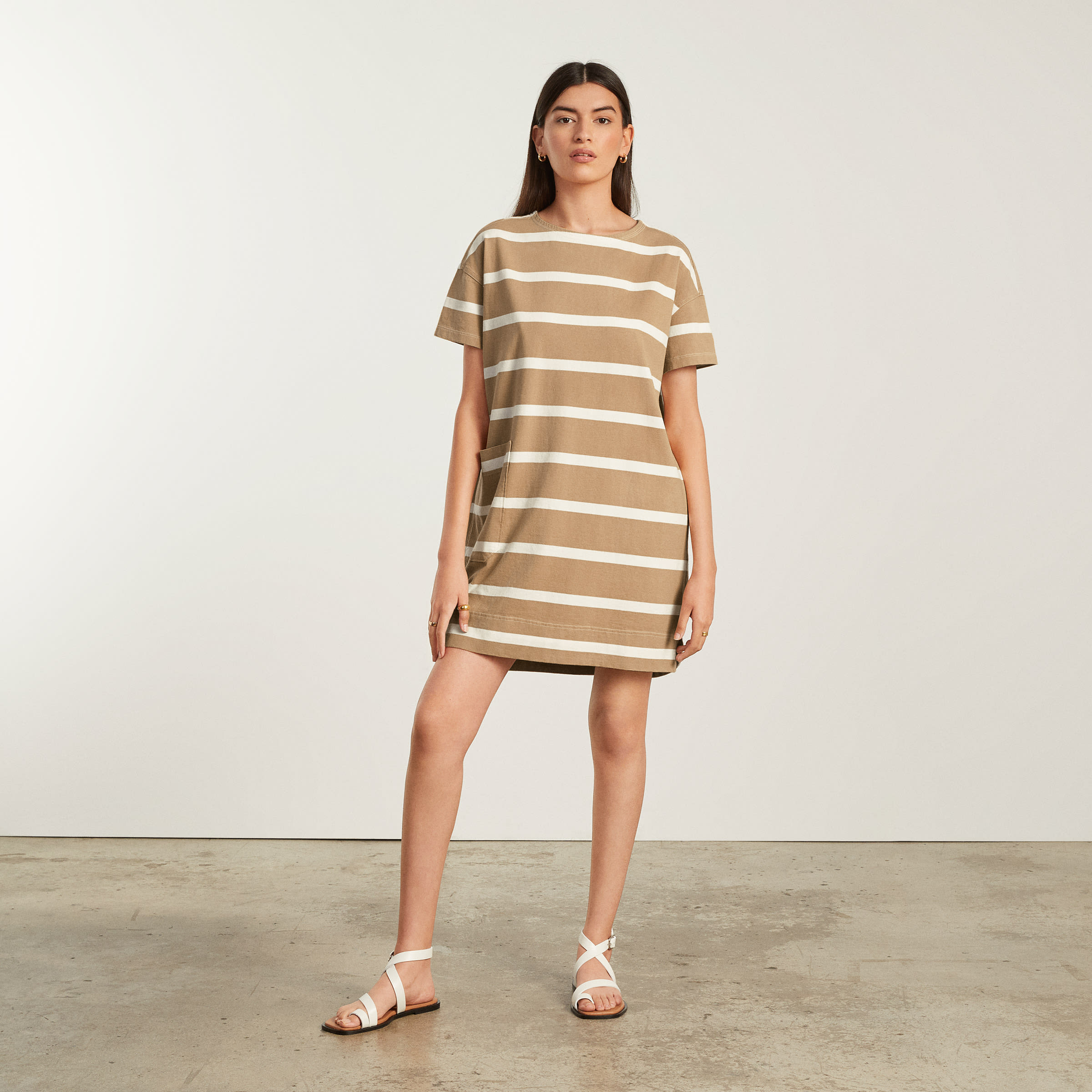 The Oversized Mariner Dress Iced Coffee / Tan – Everlane