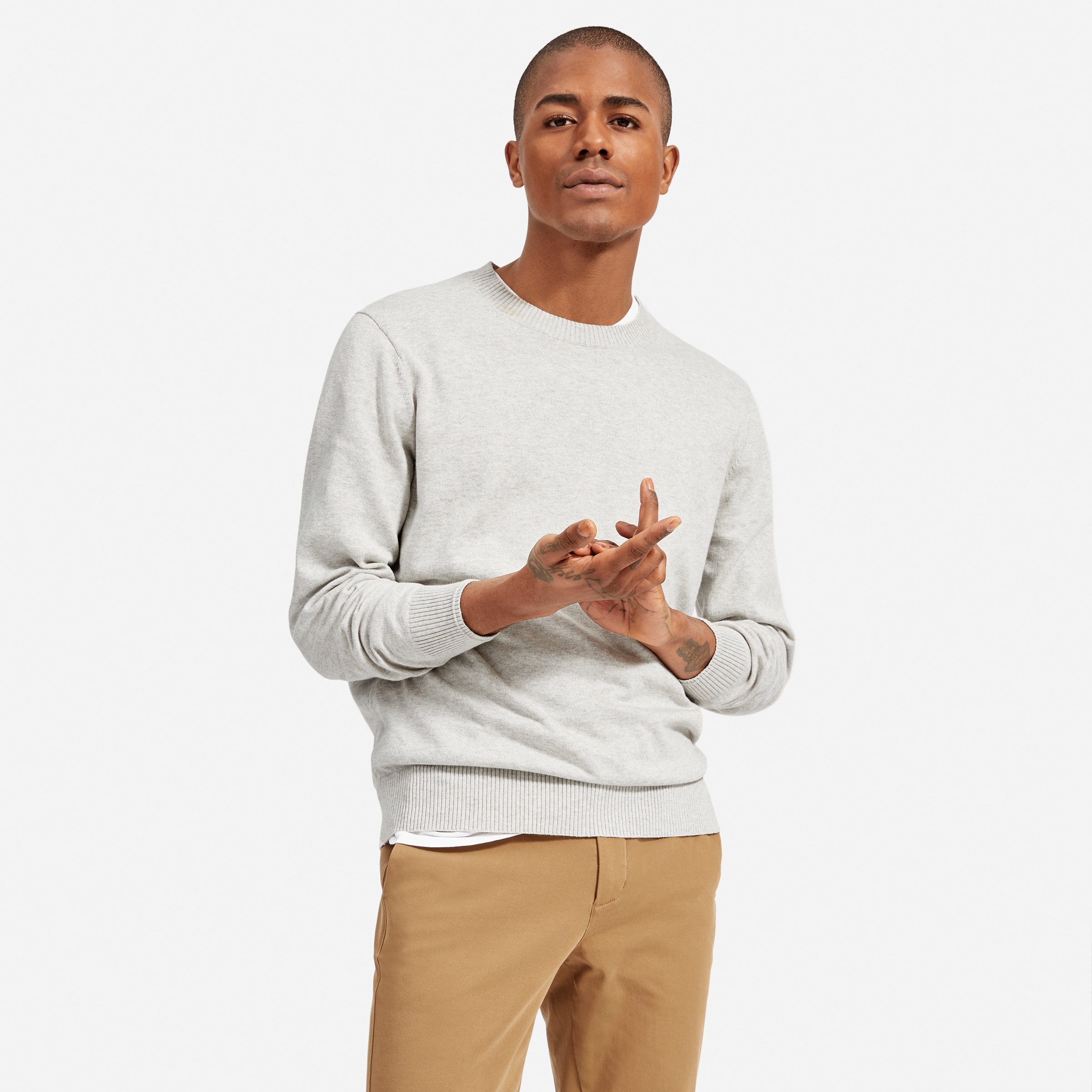 The No-Sweat Sweater | Uniform Chalk – Everlane