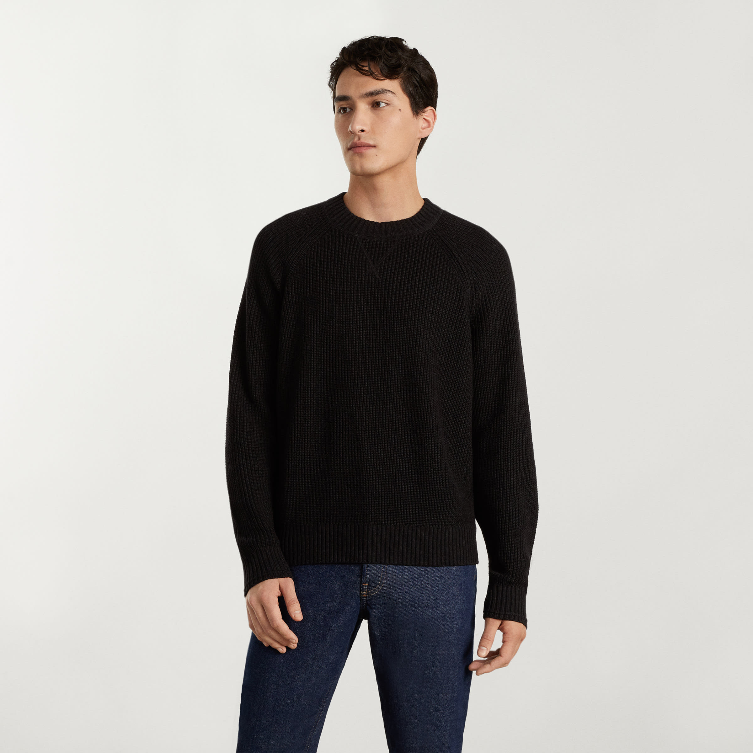 The No-Sweat Sweatshirt New Black – Everlane