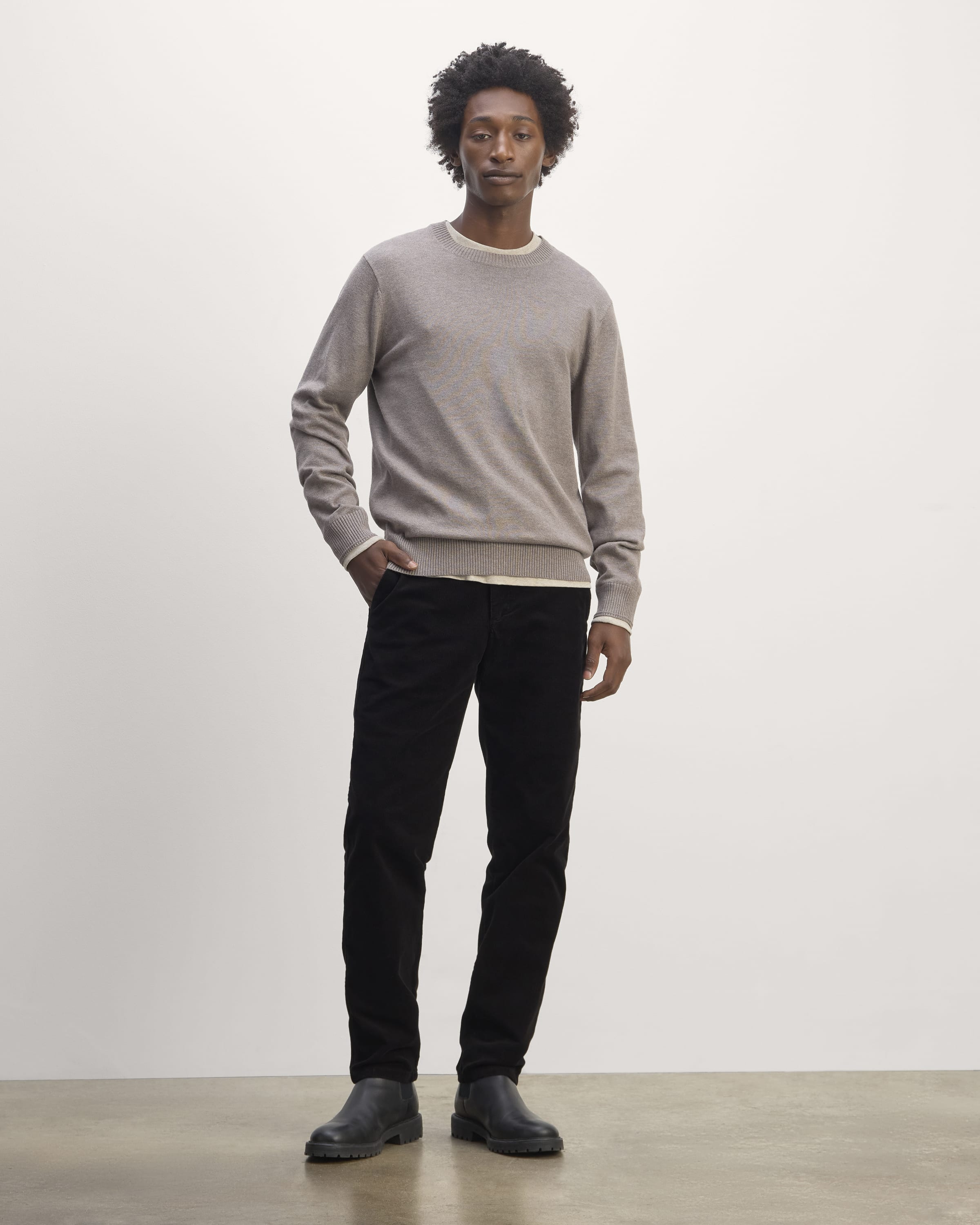 The Corduroy Trouser Black – Everlane The Corduroy Trouser Black – Everlane