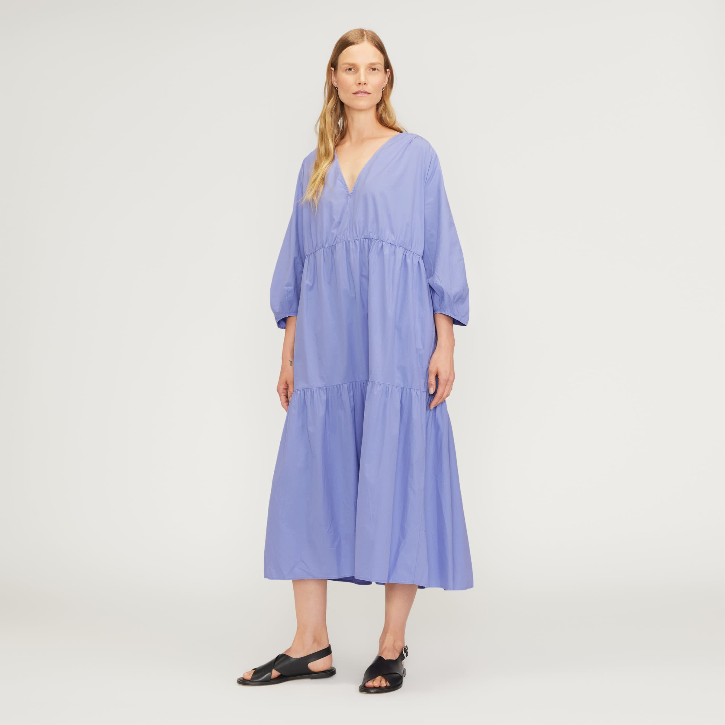 The Ribbed Tank Dress Cornflower Blue – Everlane