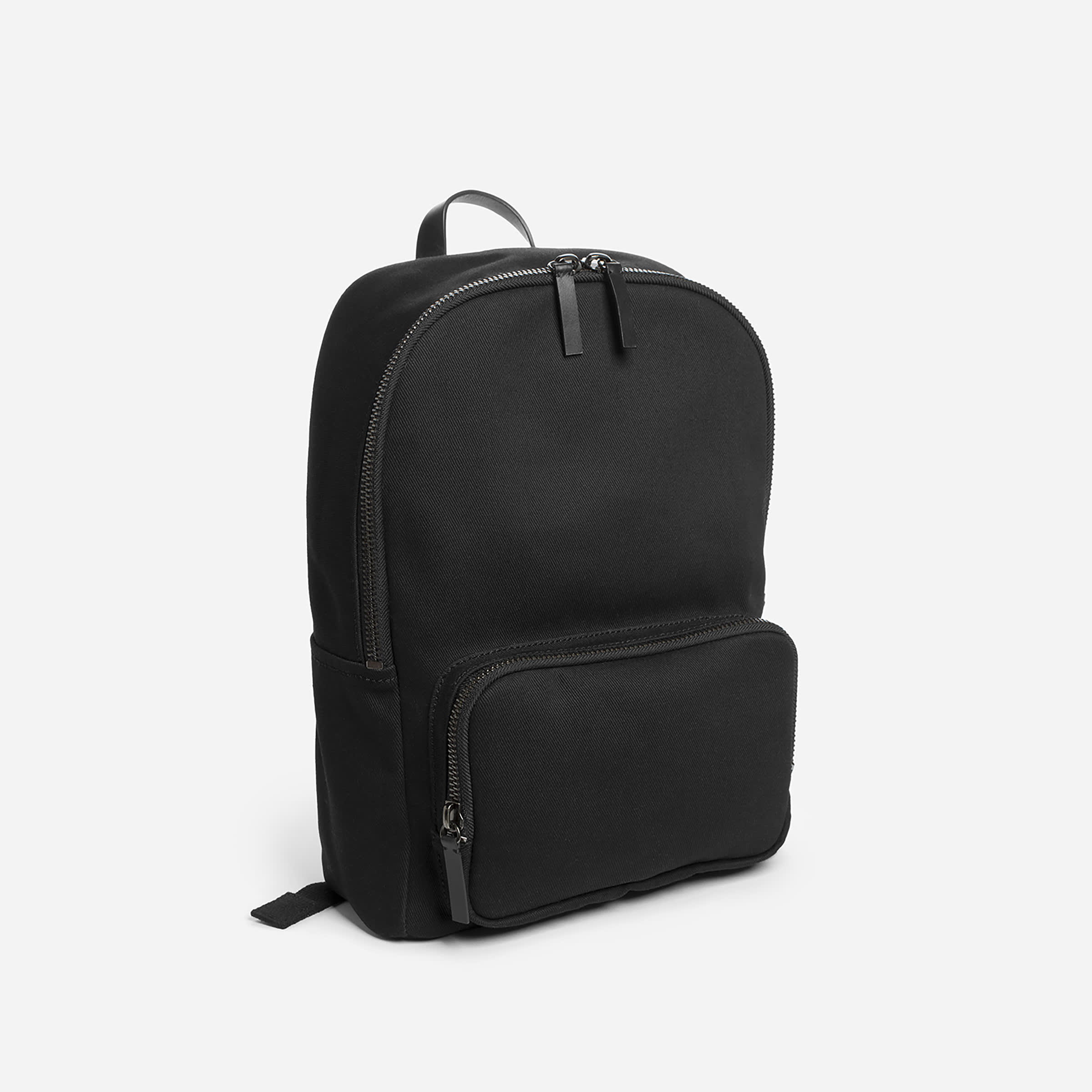 The Modern Zip Backpack - Mini Black + Black Leather – Everlane