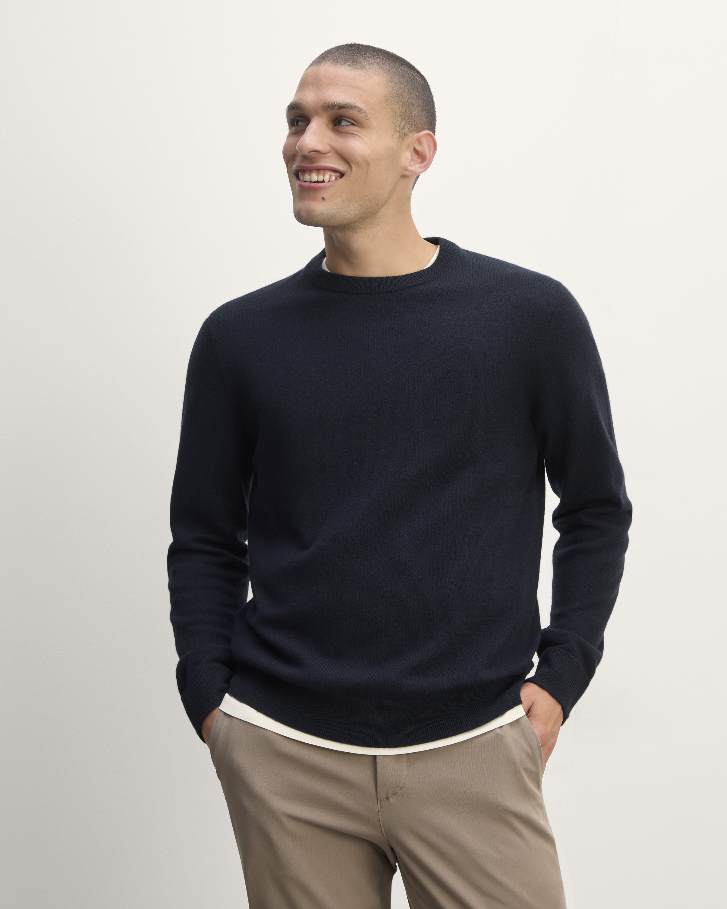 The Cashmere Crew Navy Everlane