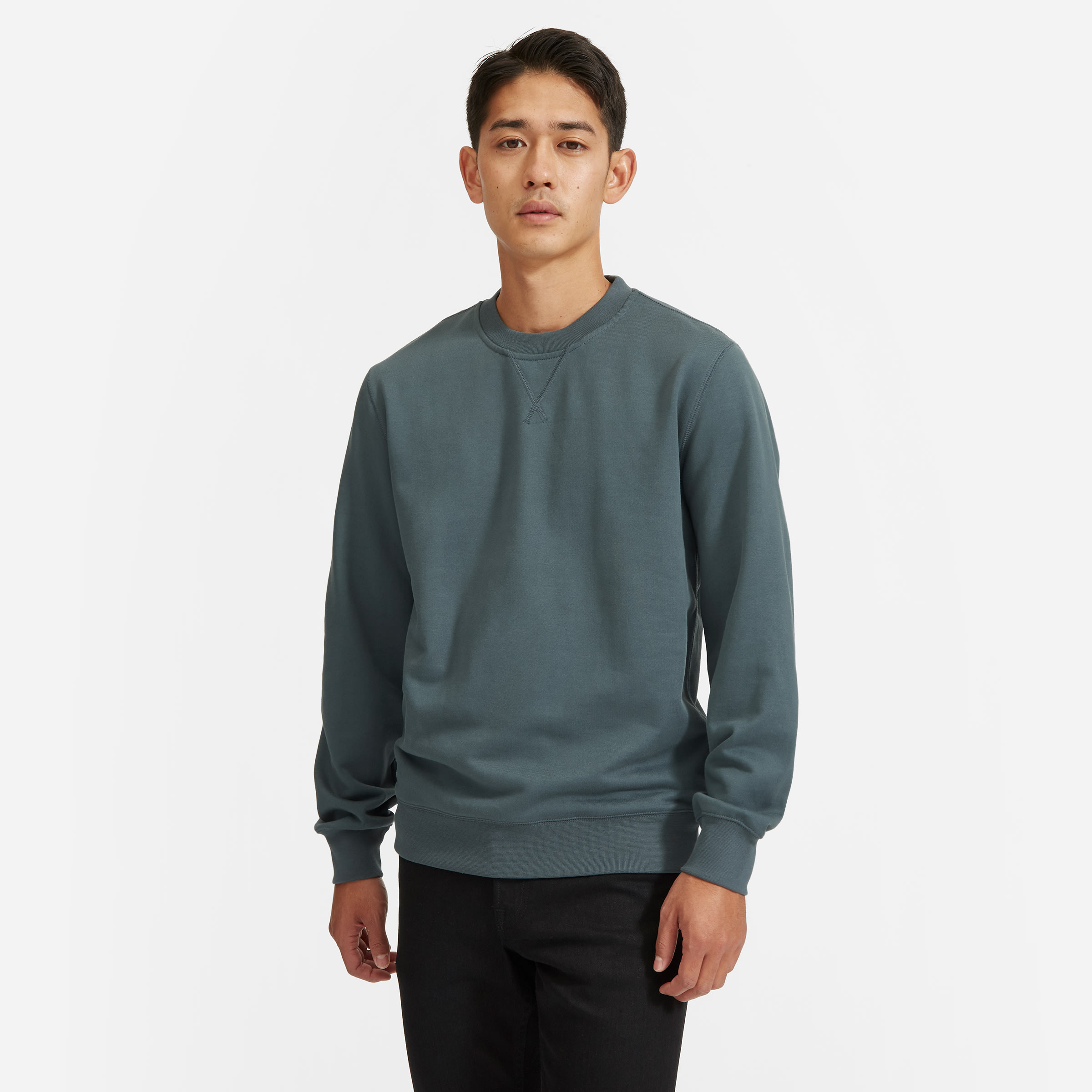 Dark Grey French Terry Crewneck – The Helm Clothing