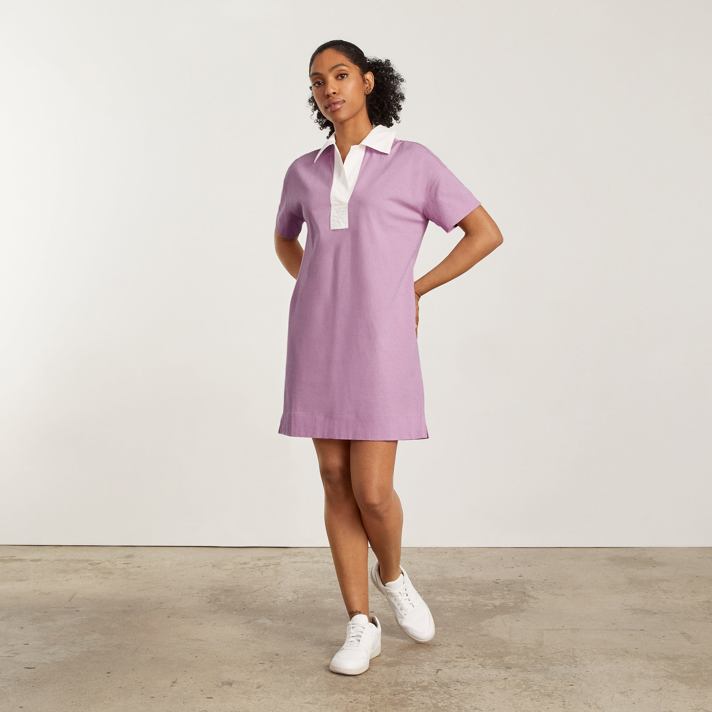 Purple polo hot sale dress