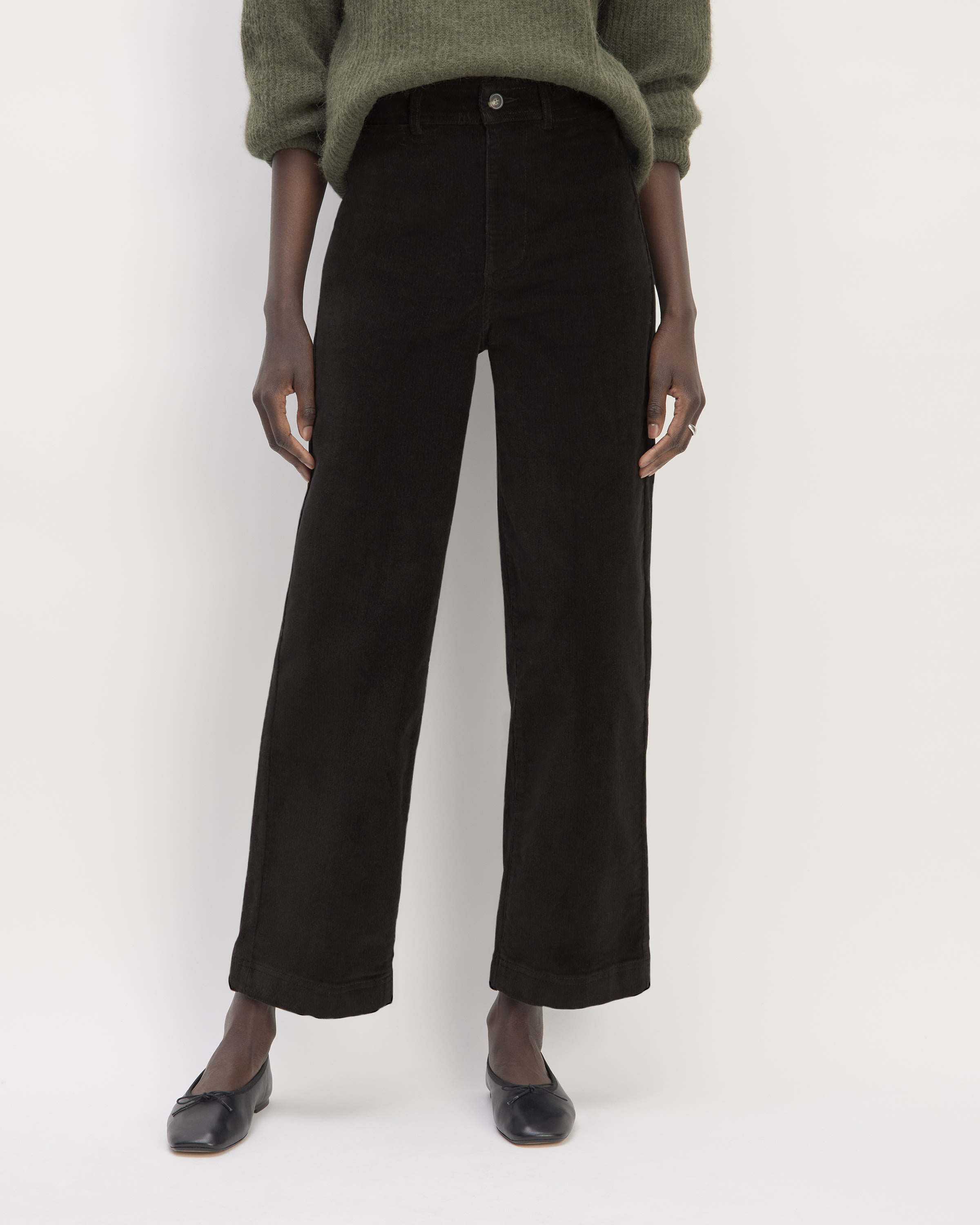 Everlane Corduroy Wide Leg Pant review ⋆ chic everywhere