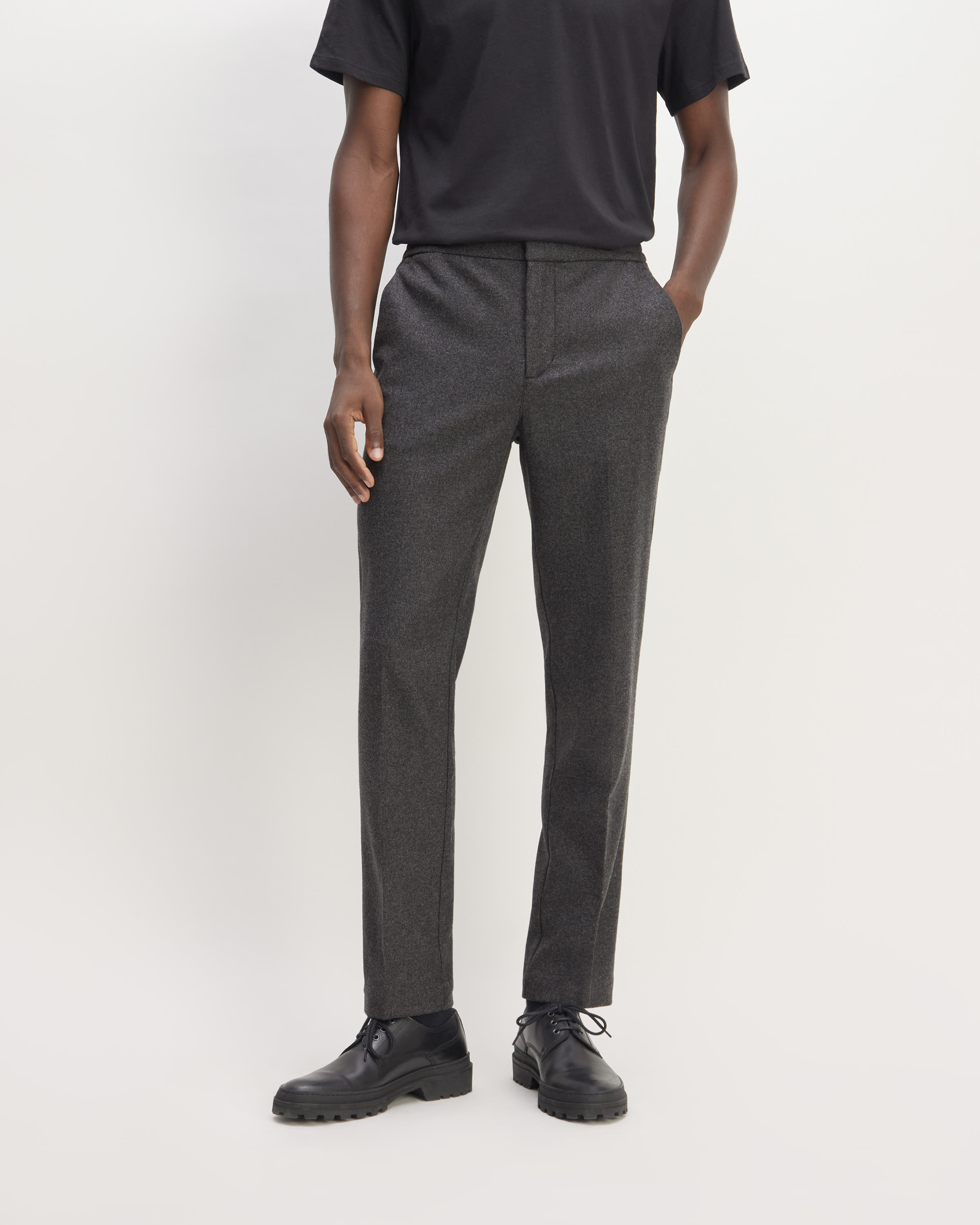 The Wool Flannel Pant Heather Charcoal – Everlane