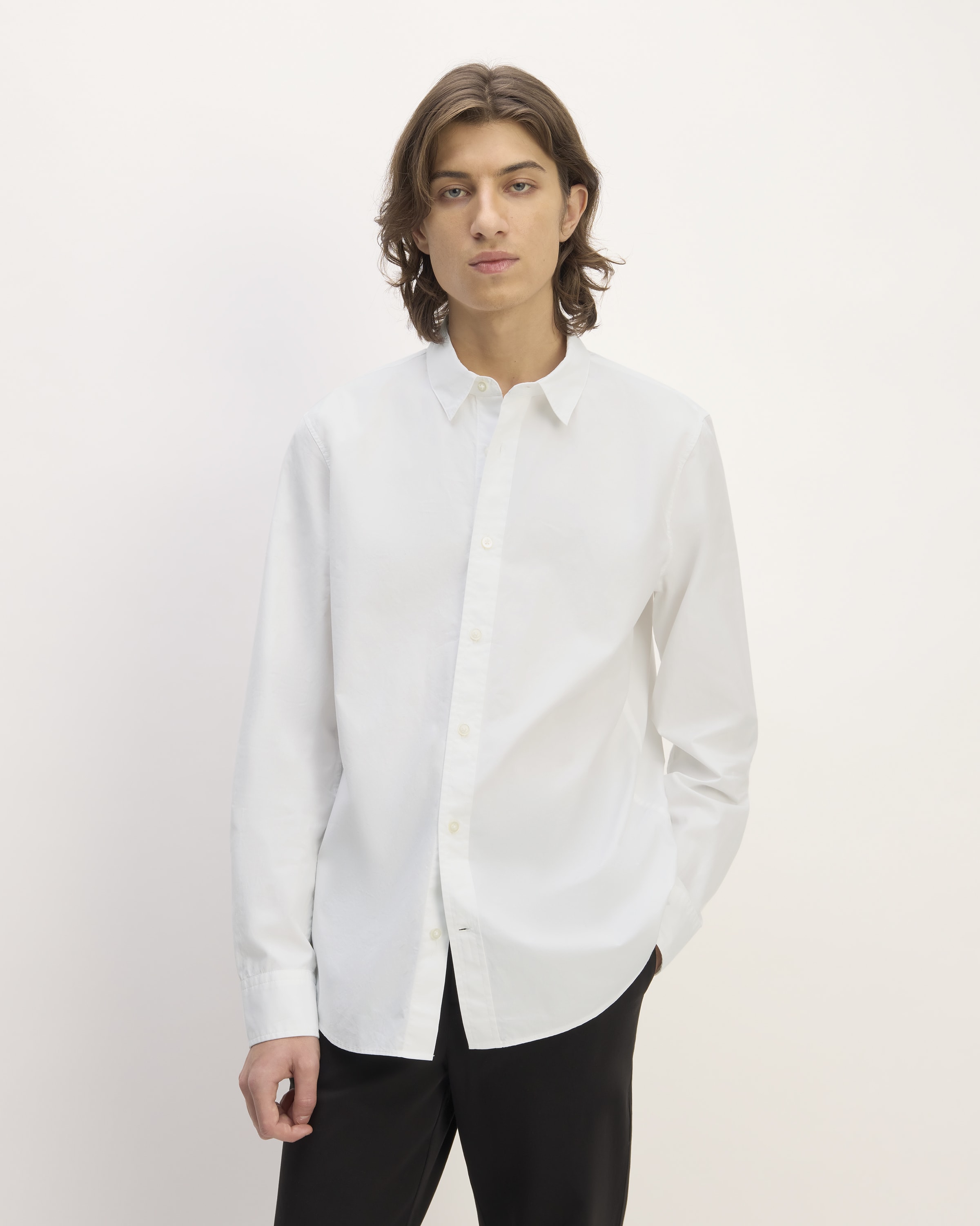 The Supima® Poplin Shirt White – Everlane