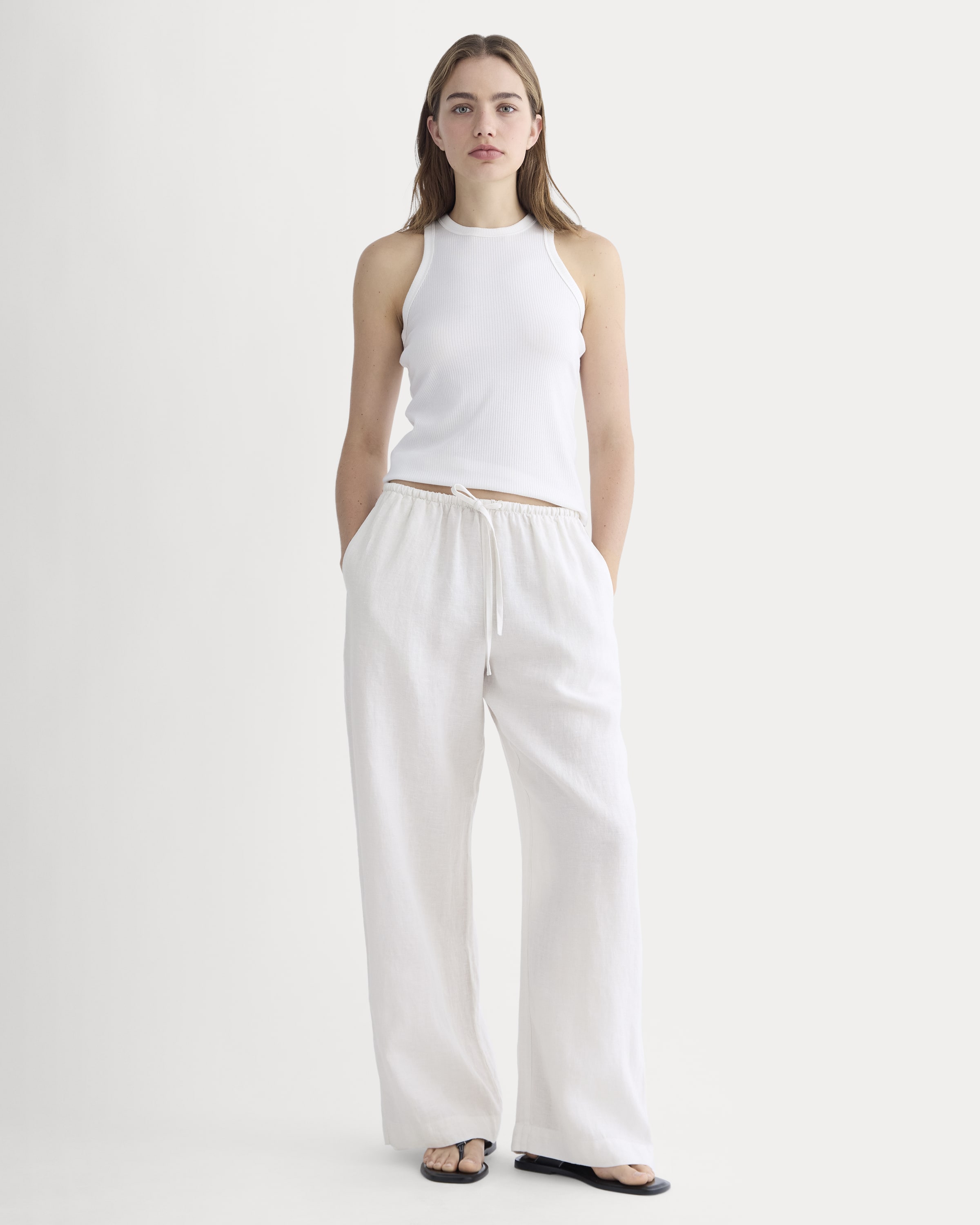 The Drawstring Pant in Linen