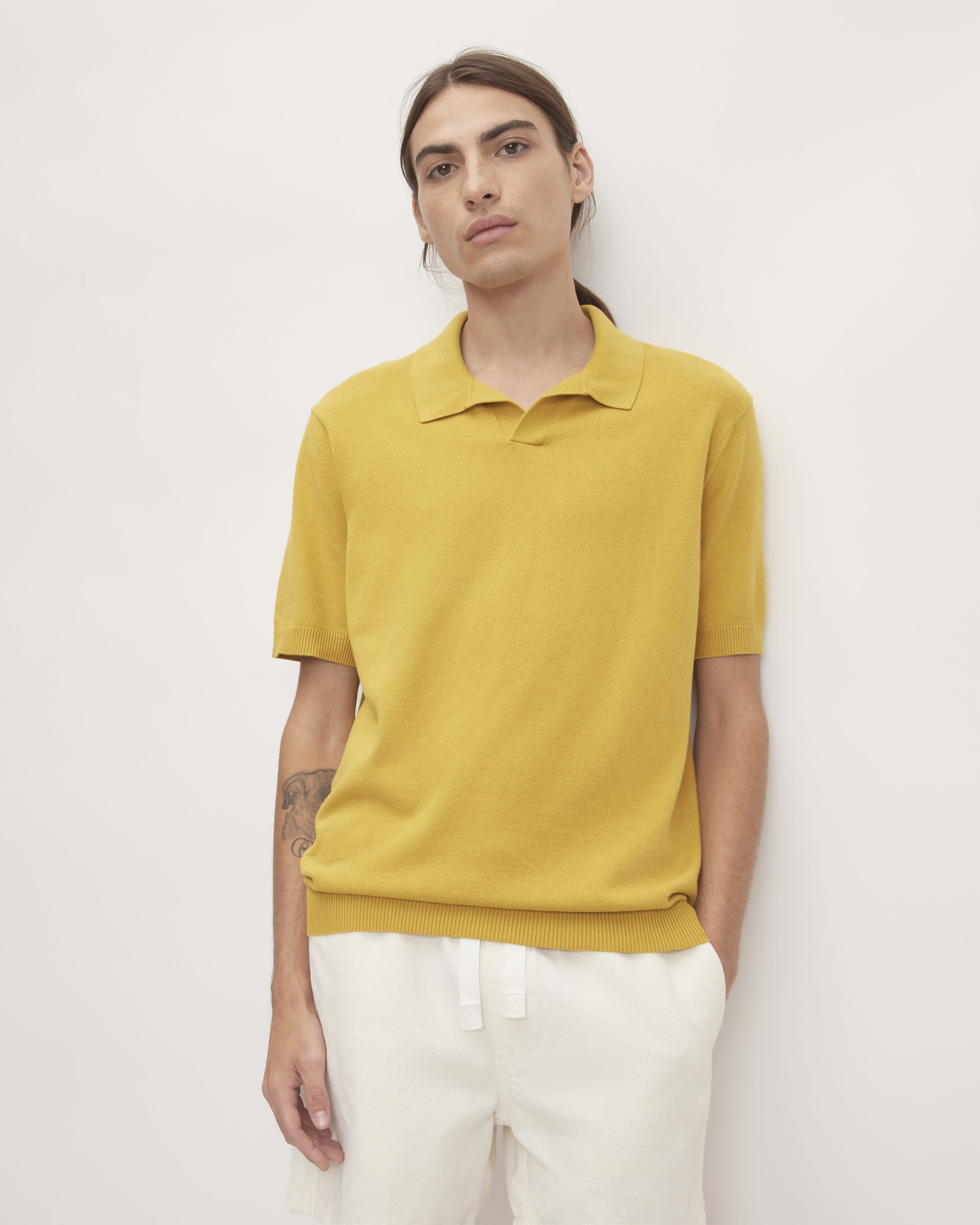 The No-Sweat Polo Honey – Everlane