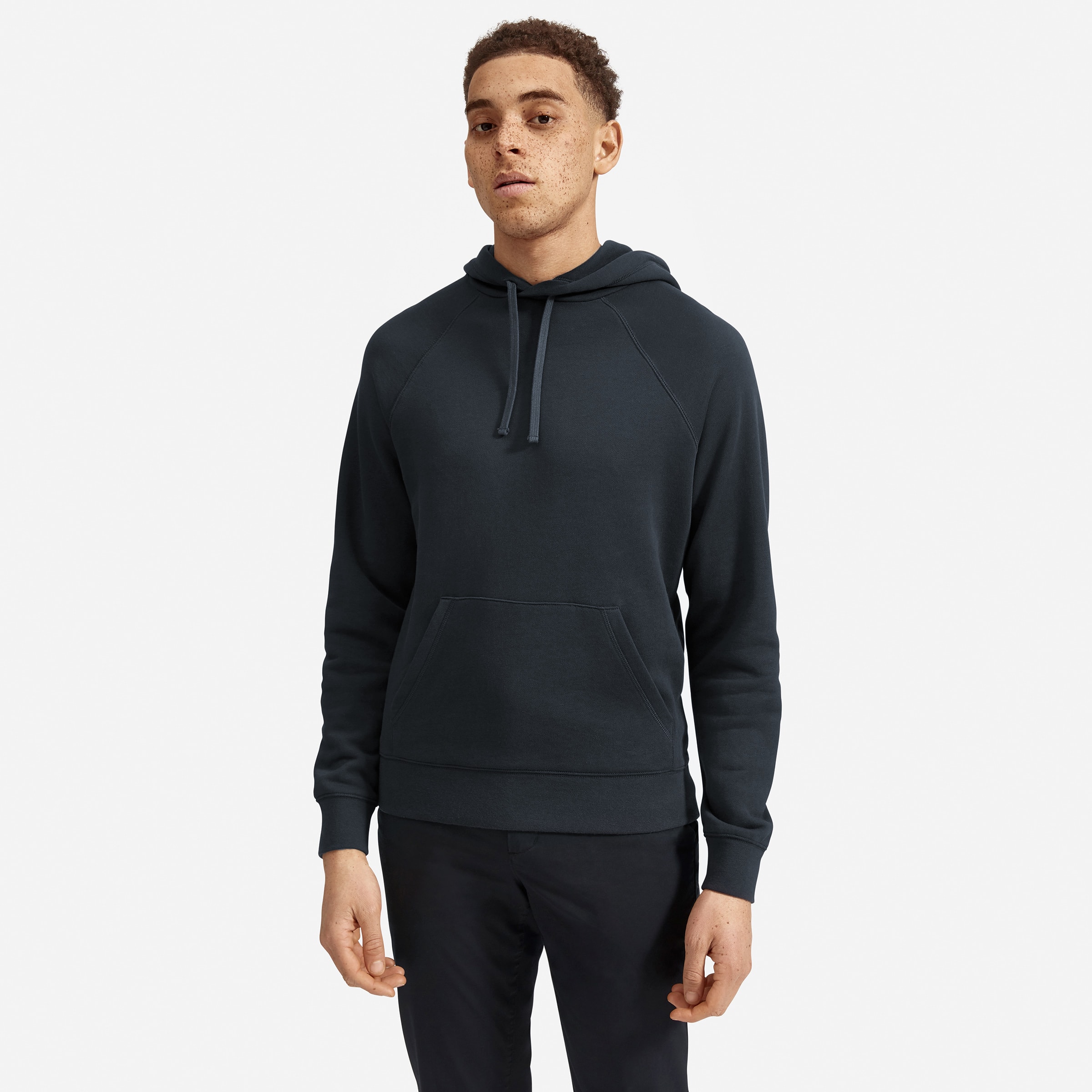 The Lightweight French Terry Hoodie Dark Navy – Everlane