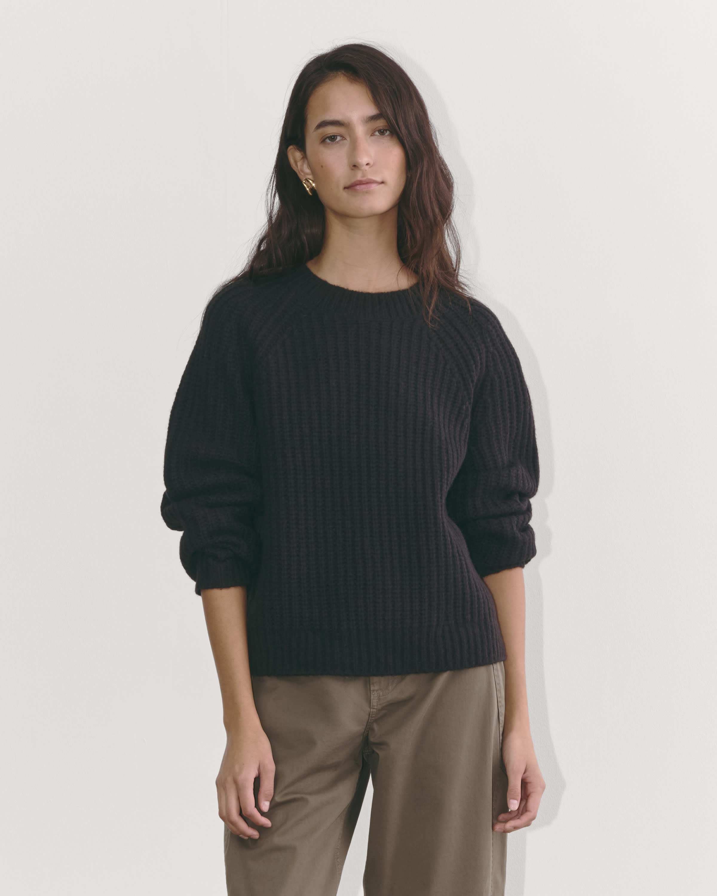 The Fisherman Crew in Cloud Black – Everlane