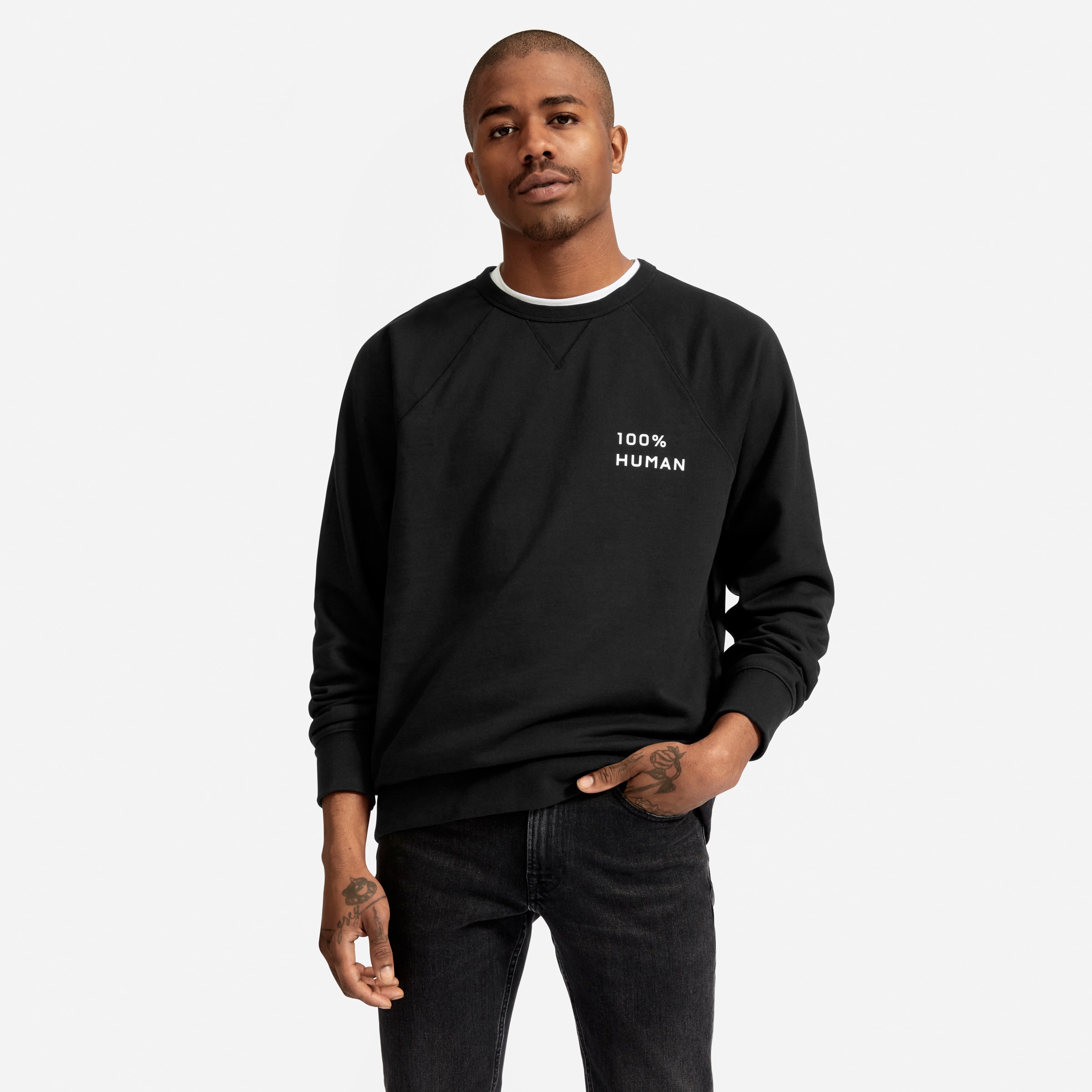 The 100% Human® Sweatshirt Black – Everlane