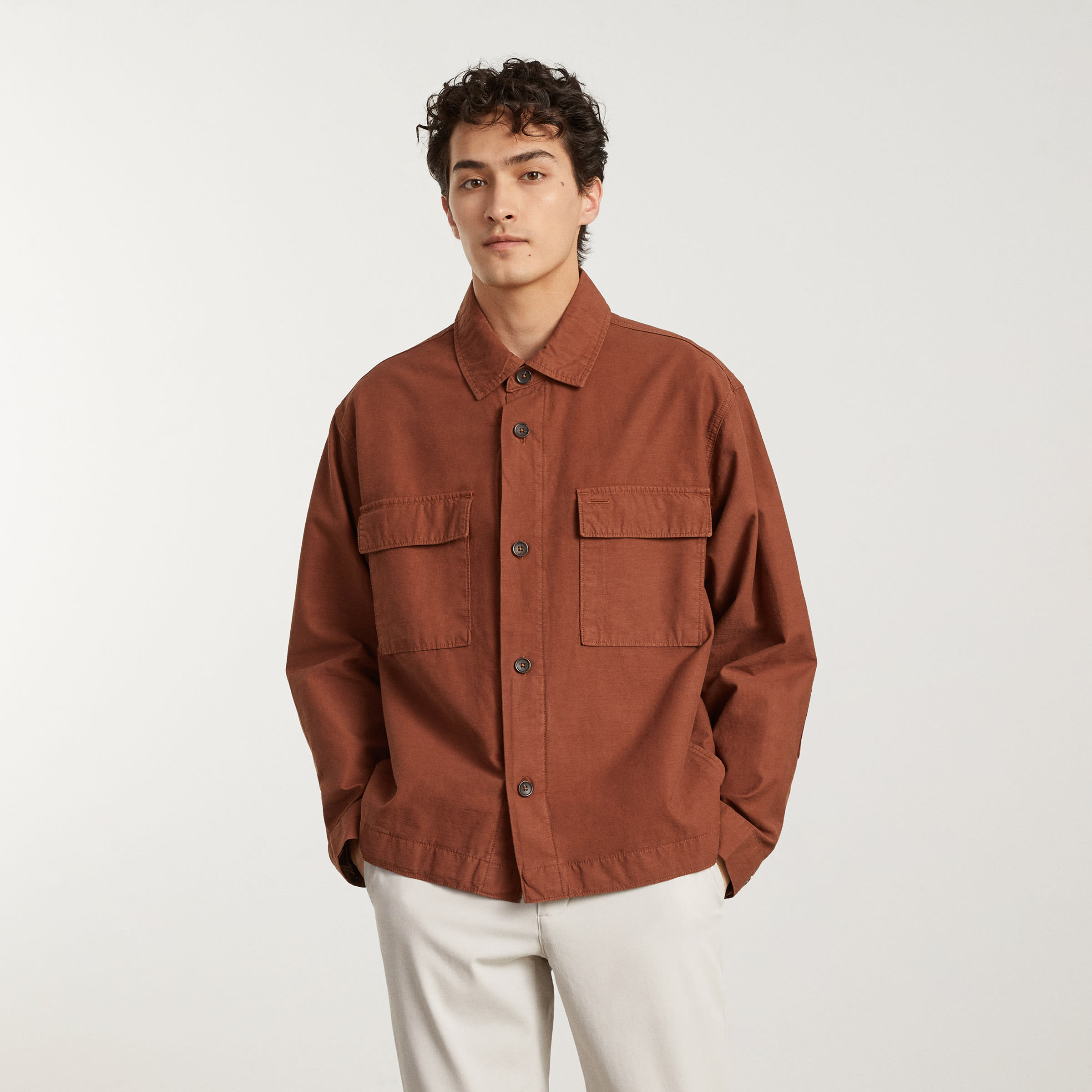 The Everyone Spring Shirt Jacket Espresso – Everlane