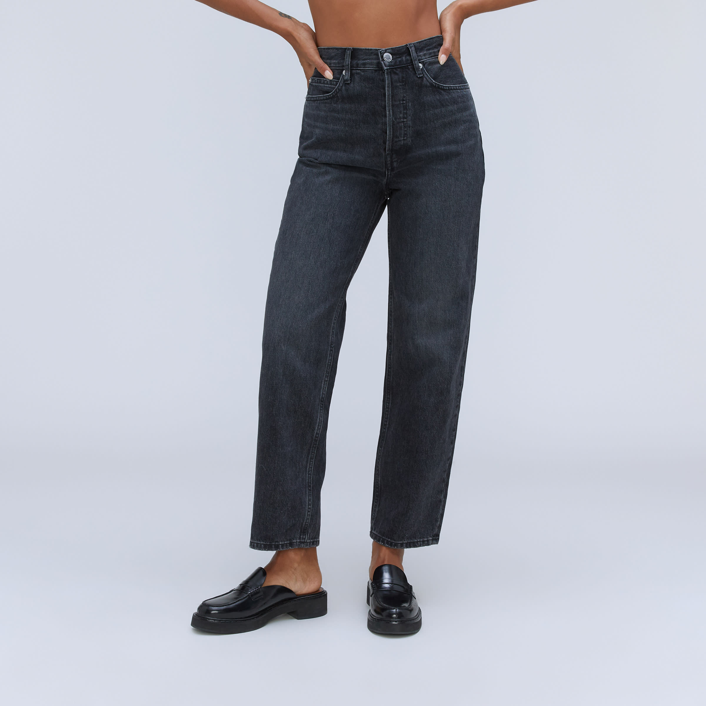 The Rigid Way-High® Jean Worn-In Black – Everlane