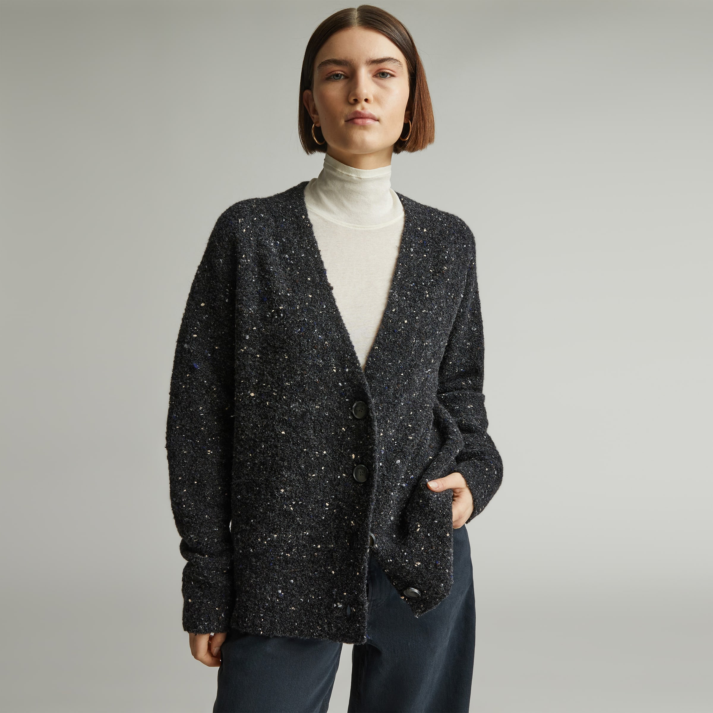 The Confetti Cardigan Black Multi – Everlane