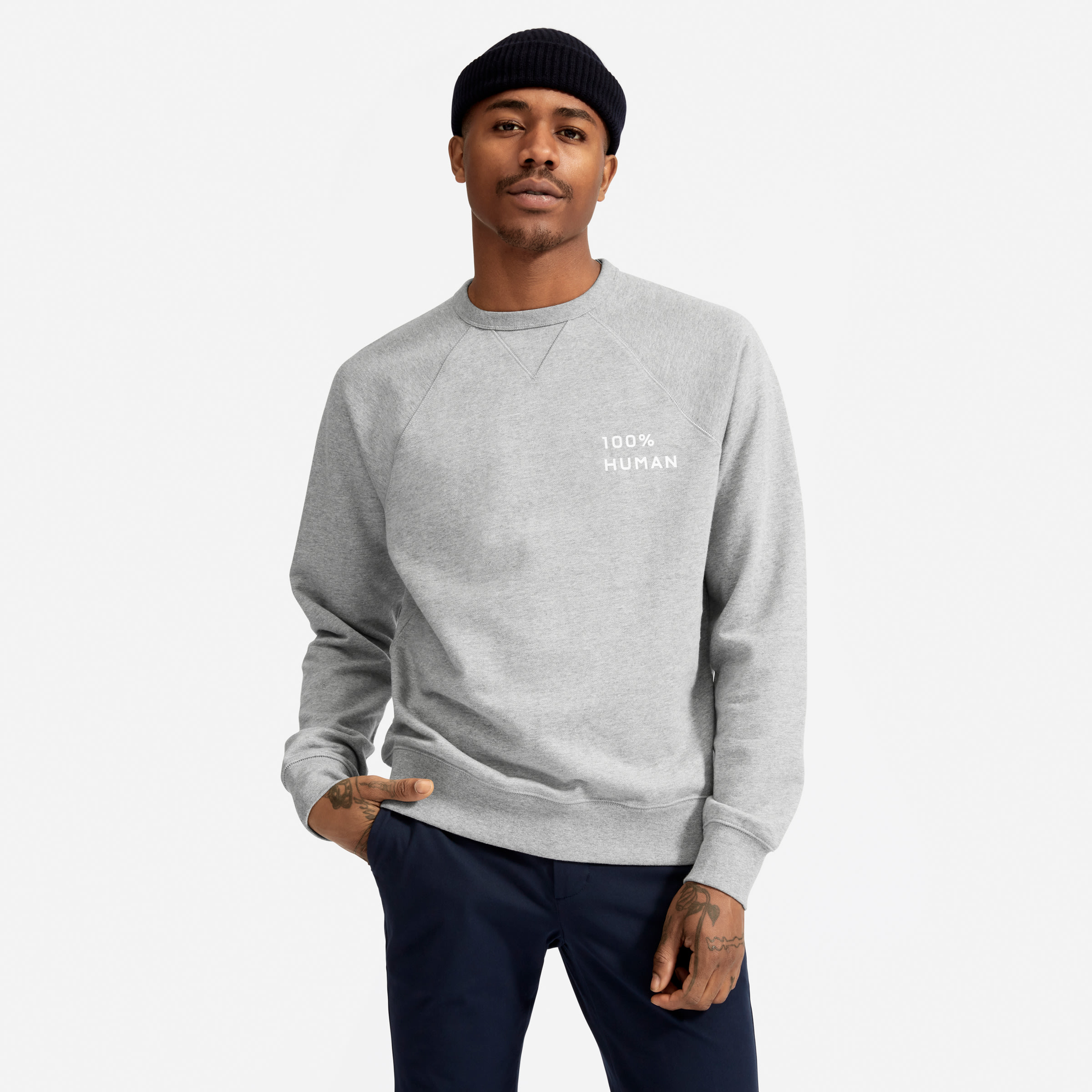 The 100% Human® Sweatshirt Heathered Grey – Everlane