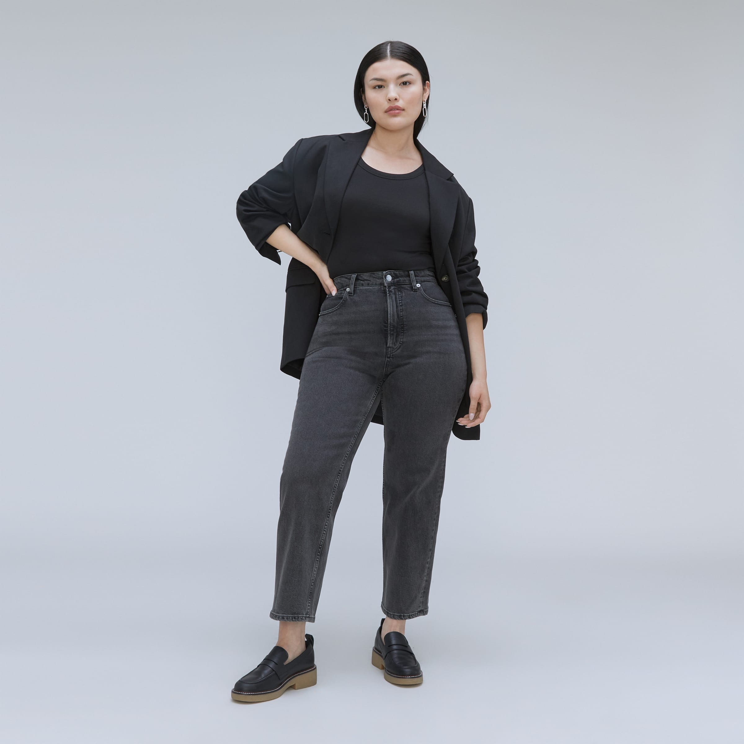 The Curvy Way-High® Jean Washed Black – Everlane
