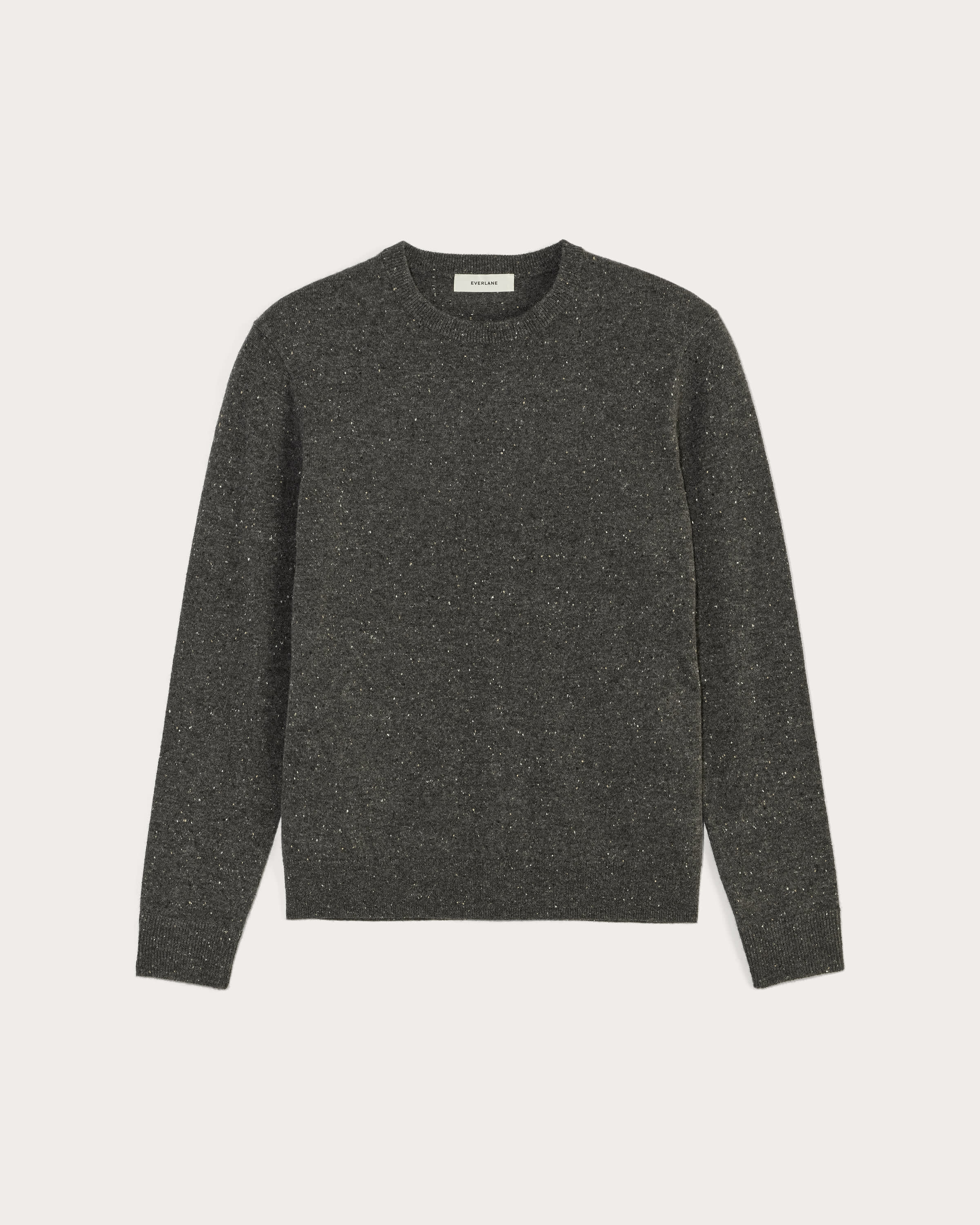 Everlane Gray Speckled fashion Cashmere Crewneck Sweater Large