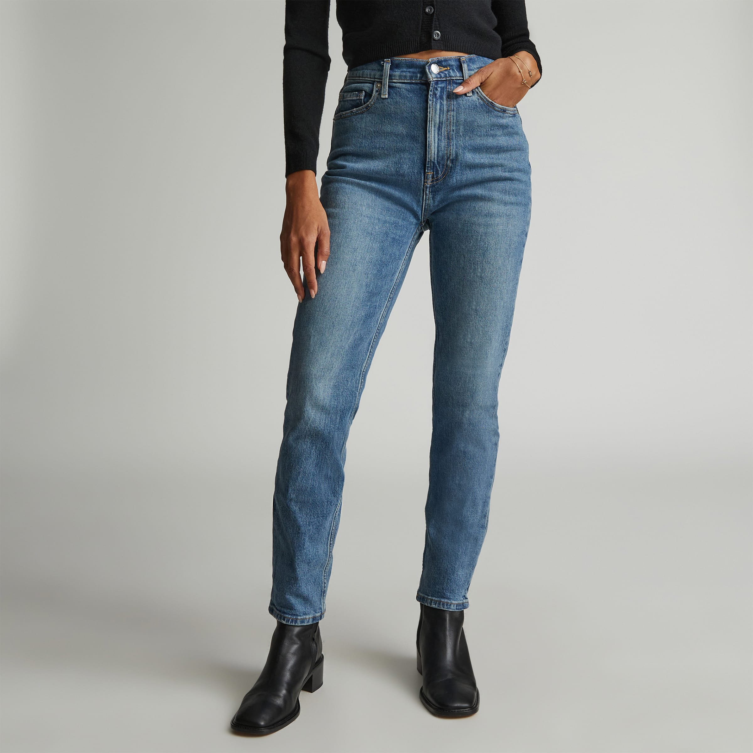 The Original Cheeky® Jean Worn-In Mid Blue – Everlane